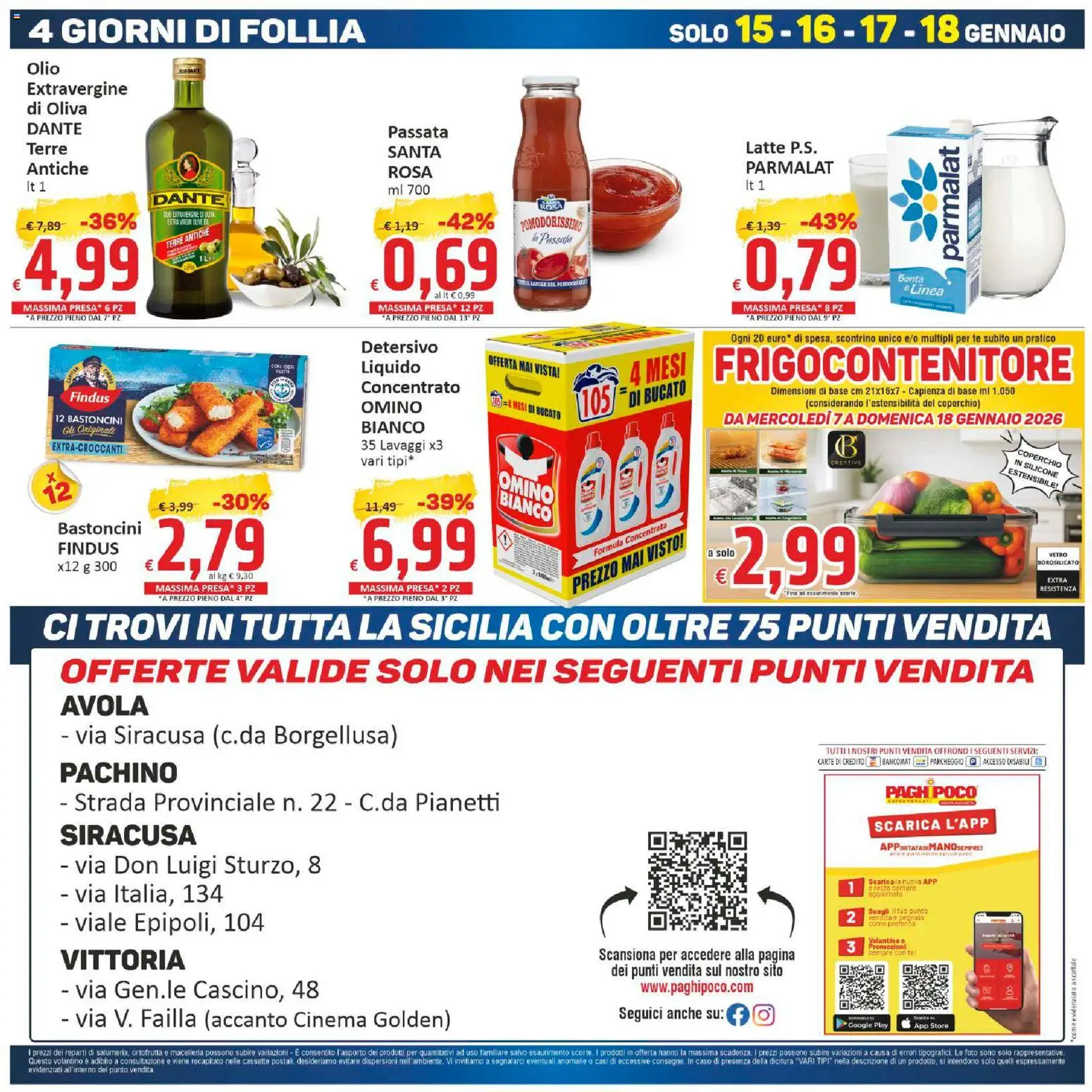 Volantino Paghi Poco del 07.01.2026 | Pagina: 20 | Prodotti: Latte, Olio, Scaffale, Silicone