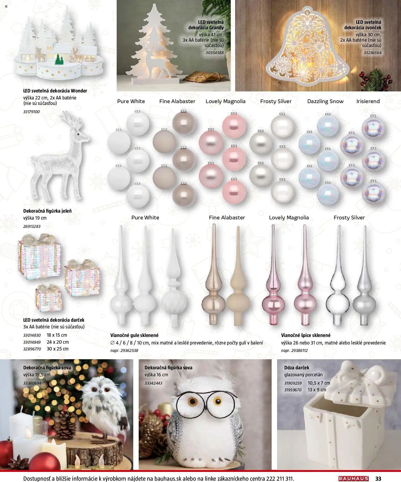 Nové Bauhaus akcie – leták je platný od 21.11.2025 | Strana: 33 | Produkty: Zvonček, Led