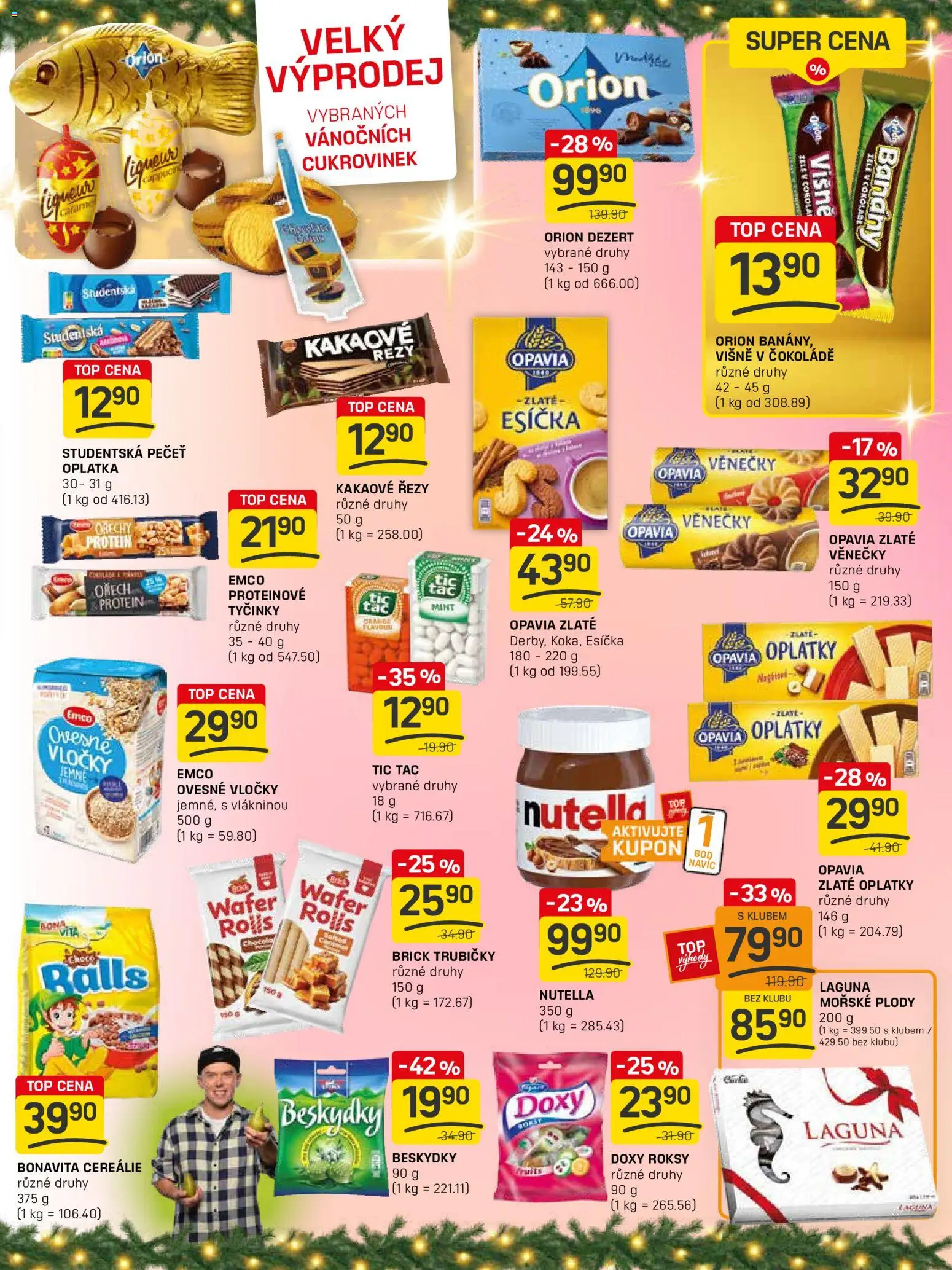 Flop leták - FlopTop od 10.12.2025 | Strana: 9 | Produkty: Banány, Tyčinky, Protein, Nutella