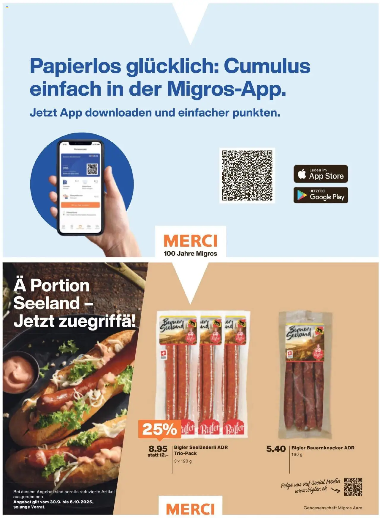 Migros Magazin – gültig ab 29.09.2025 | Seite: 40