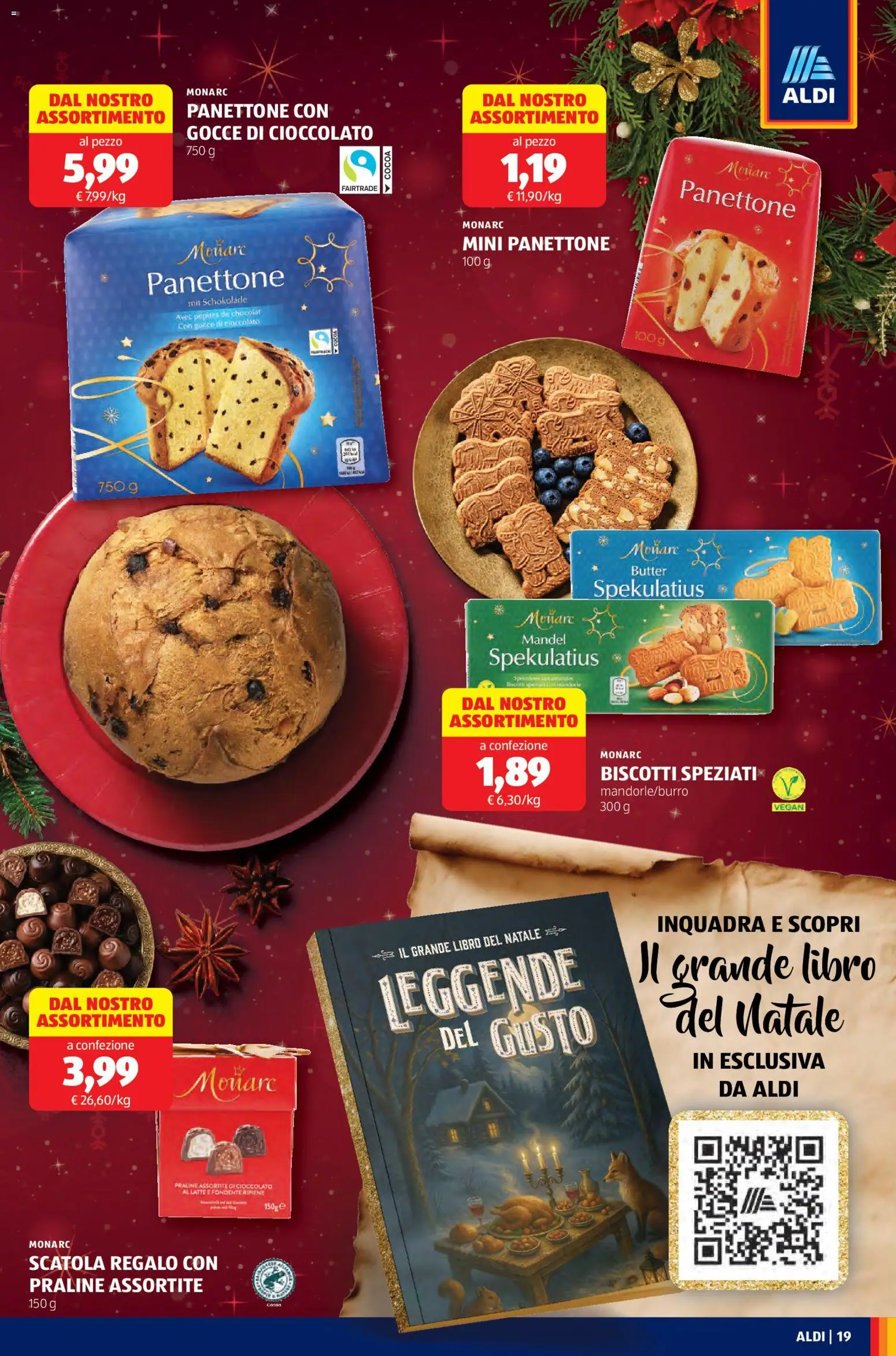 Volantino Aldi del 10.11.2025 | Pagina: 19 | Prodotti: Cioccolato, Biscotti, Panettone, Scatola