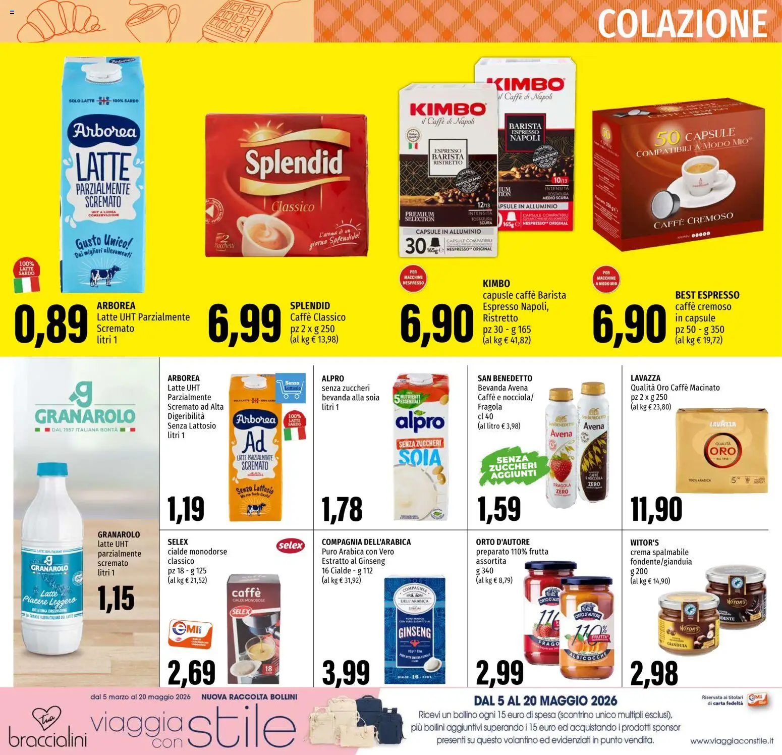Volantino EMI del 05.03.2026 | Pagina: 8 | Prodotti: Crema, Caffè, Frutta, Albicocche
