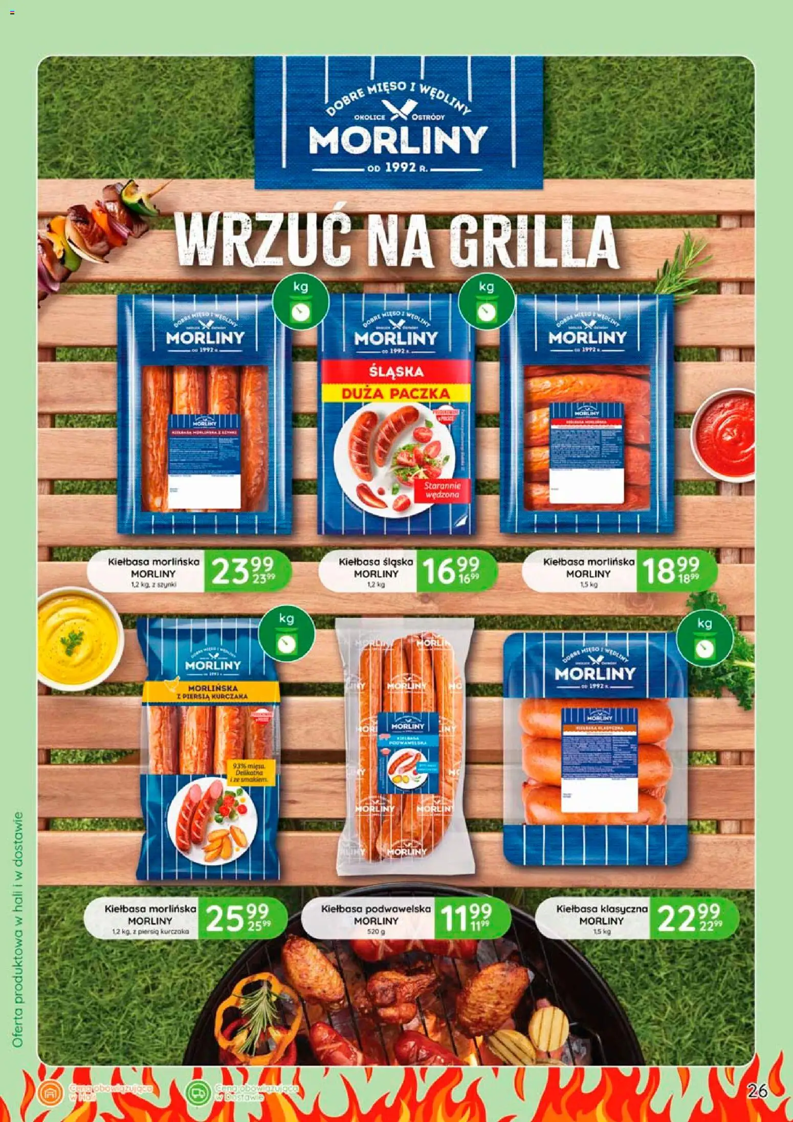 Eurocash gazetka - Grill od 09.04.2026 | Strona: 26 | Produkty: Kiełbasa, Kiełbasa śląska, Kiełbasa podwawelska, Wędliny