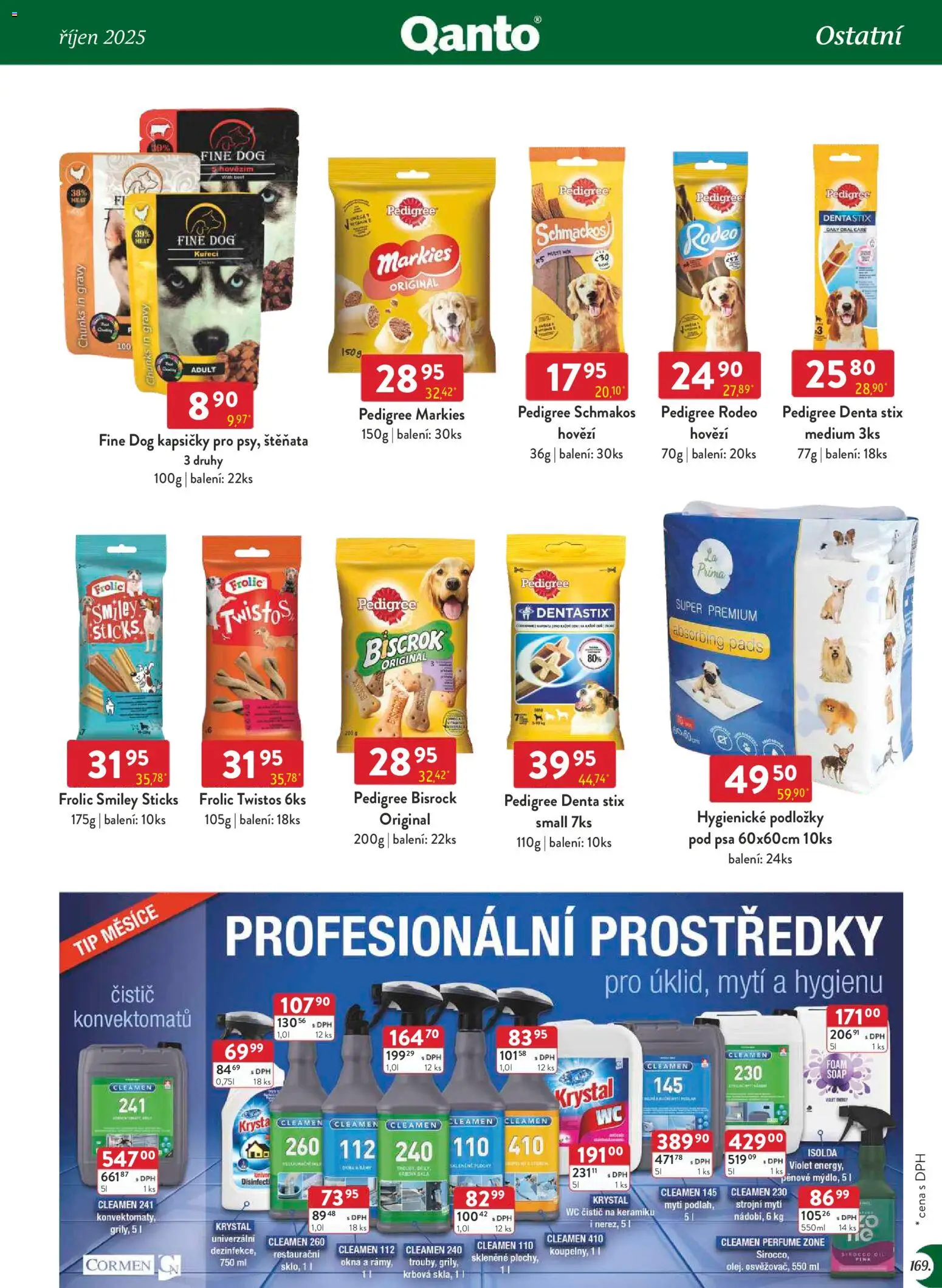 Astur & Qanto - Leták - Velkoobchod 11/2025 od 01.11.2025 | Strana: 169 | Produkty: Hovězí, Pedigree, Wc, Wc čistič