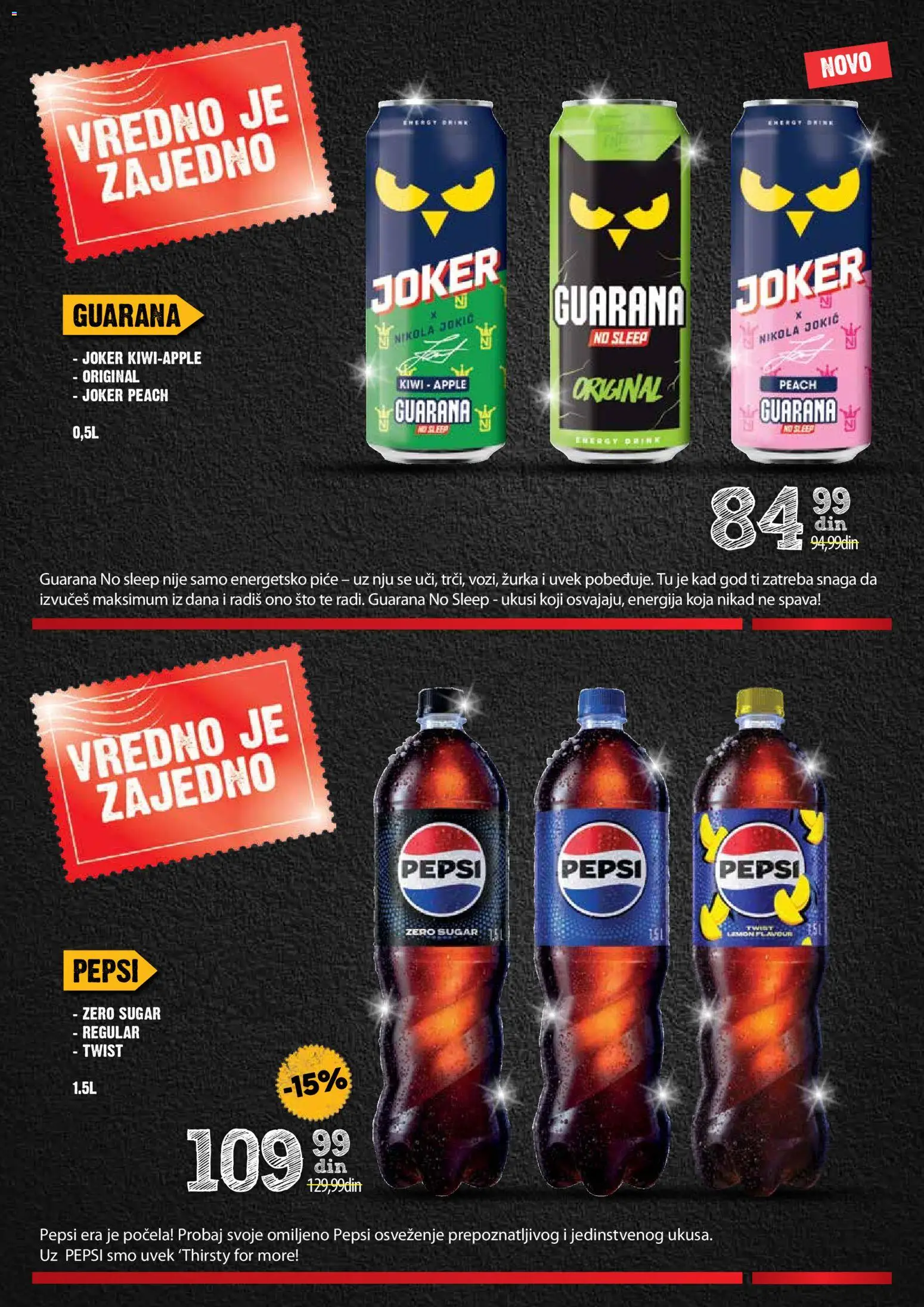 Idea katalog - važi od 13.11.2025 | Strana: 33 | Proizvode: Sto, Guarana, Pepsi