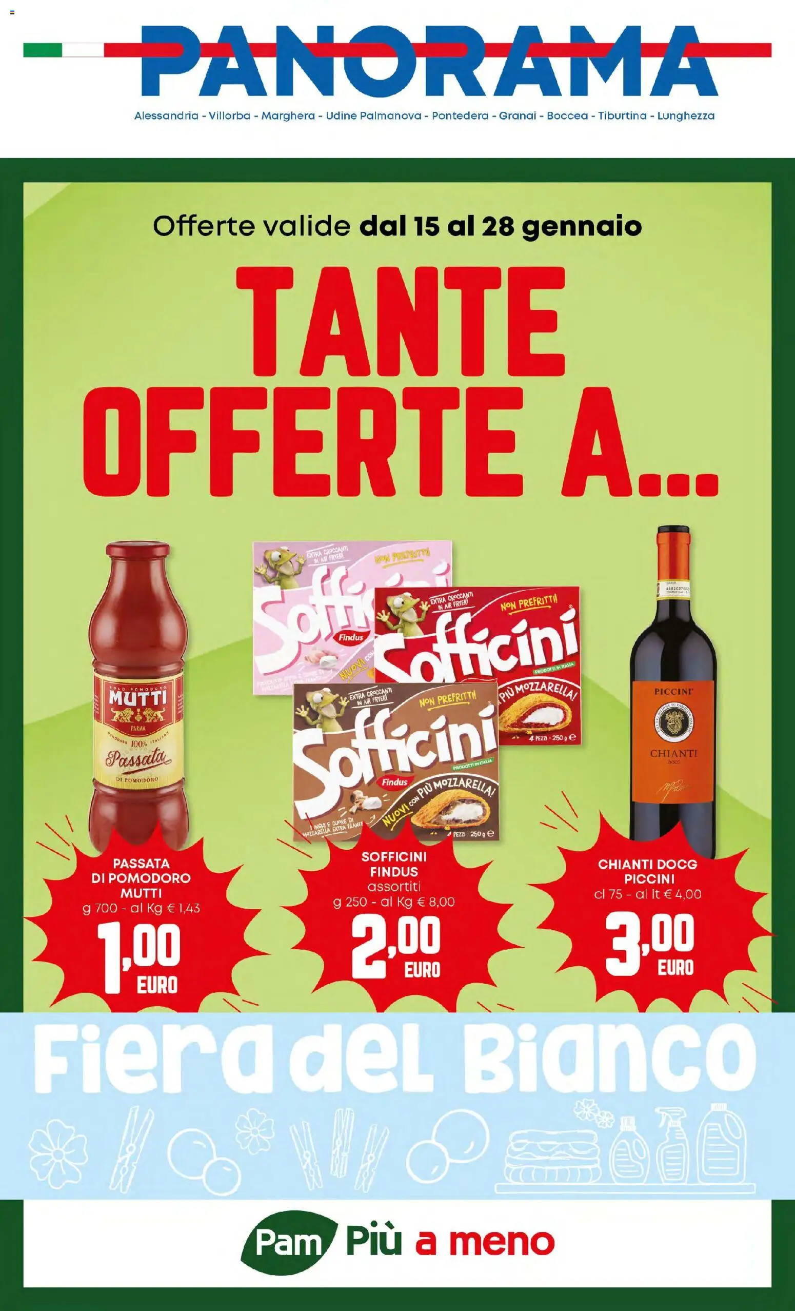 Volantino Panorama del 15.01.2026 | Pagina: 1 | Prodotti: Pomodoro, Mutti