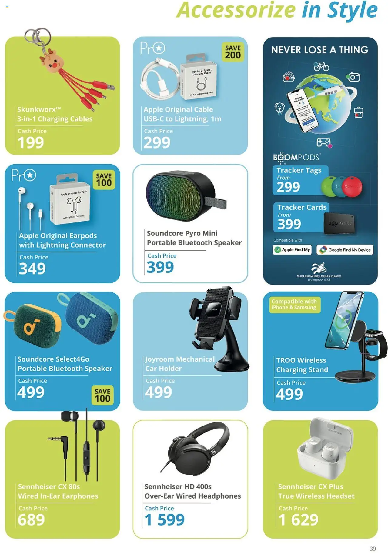 New Cellucity catalogue – valid from 09.09.2025 | Page: 39 | Products: Earphones, Headphones, Cable, Connector