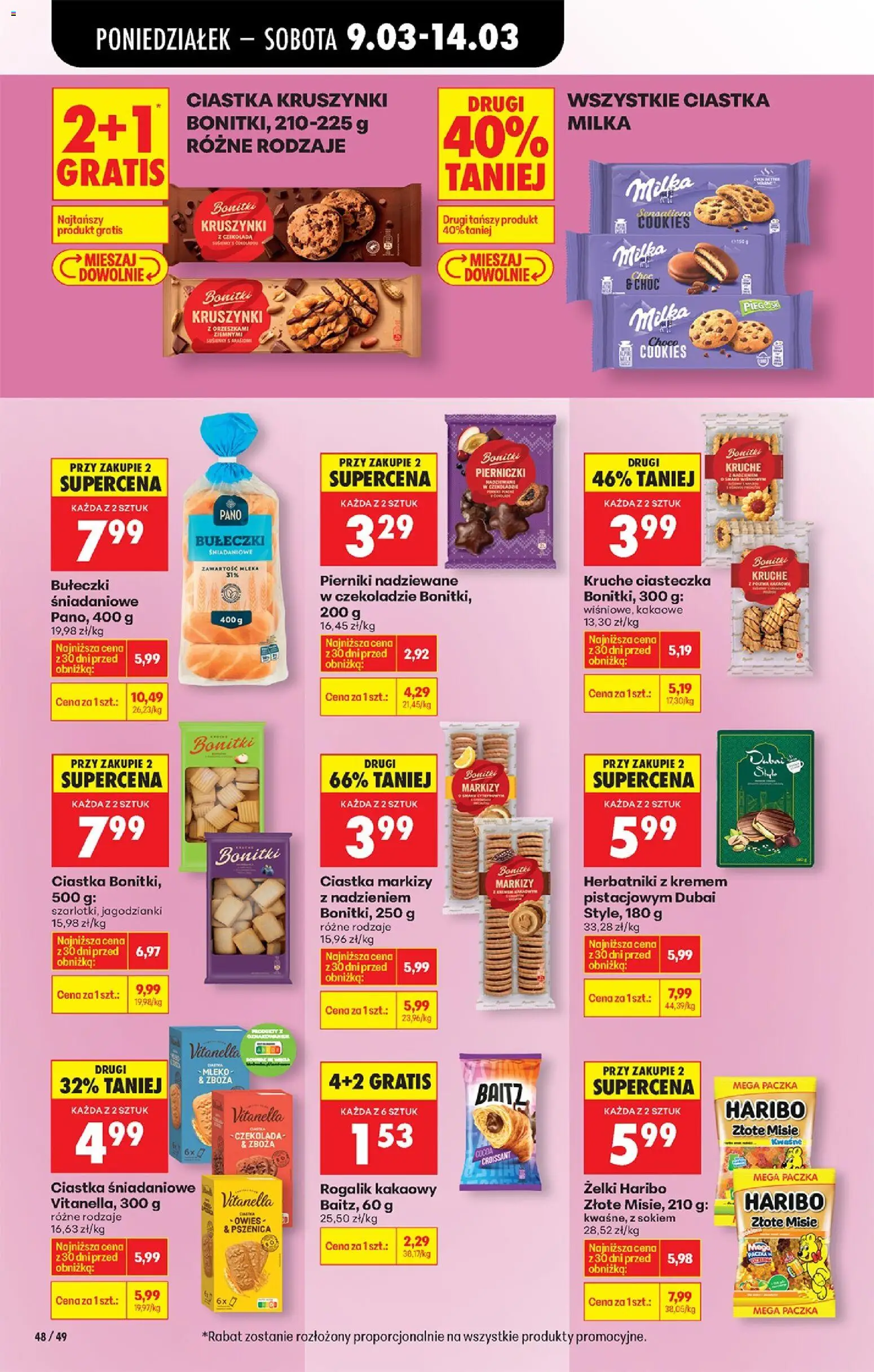 Biedronka Polsko leták od 09.03.2026 | Strana: 58 | Produkty: Mléko, Milka, Haribo, Cookies