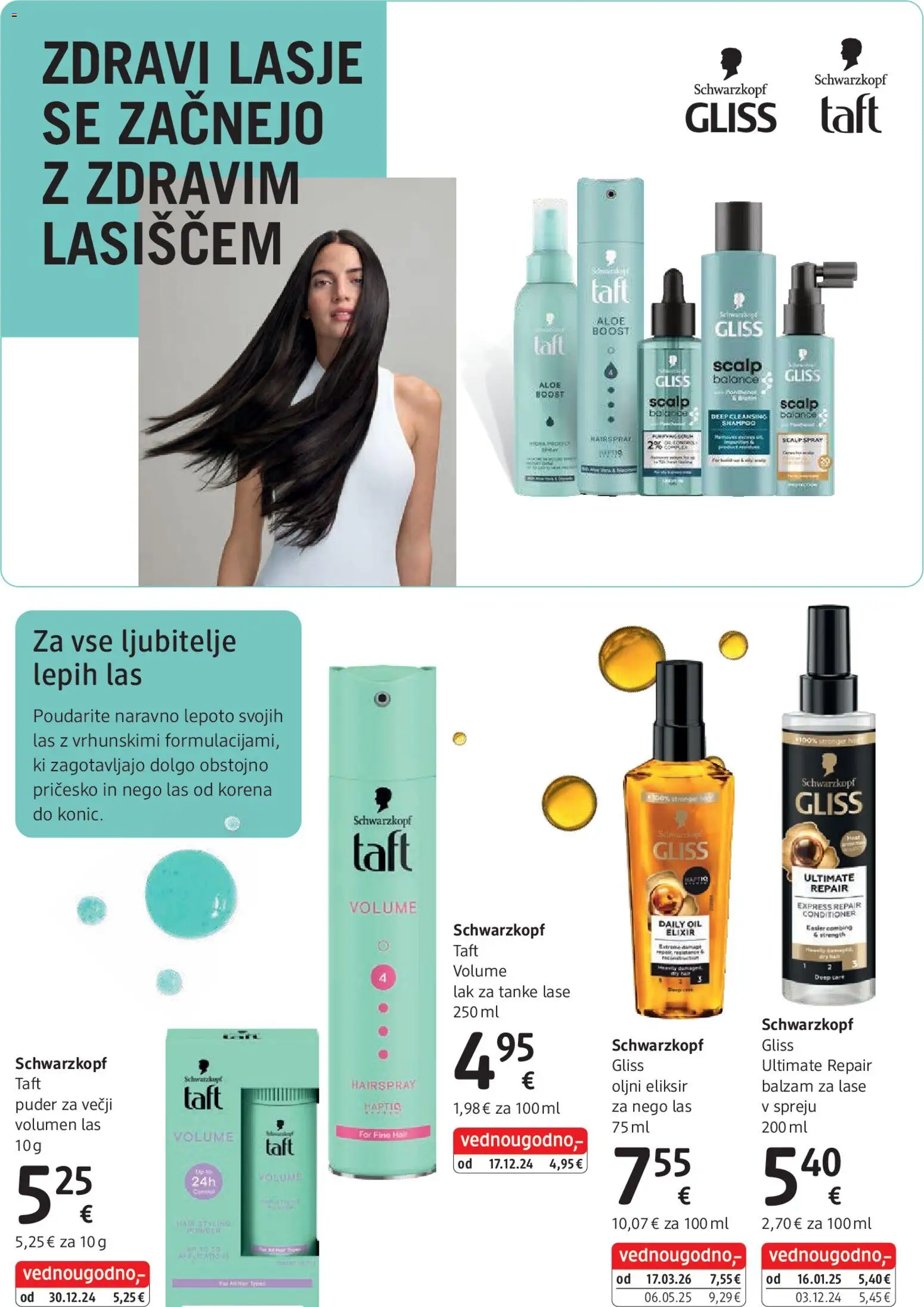 Novi DM Drogerie Markt katalog ponudbe – veljaven od 01.04.2026 | Stran: 18 | Izdelki: Puder, Balzam za lase, Lak