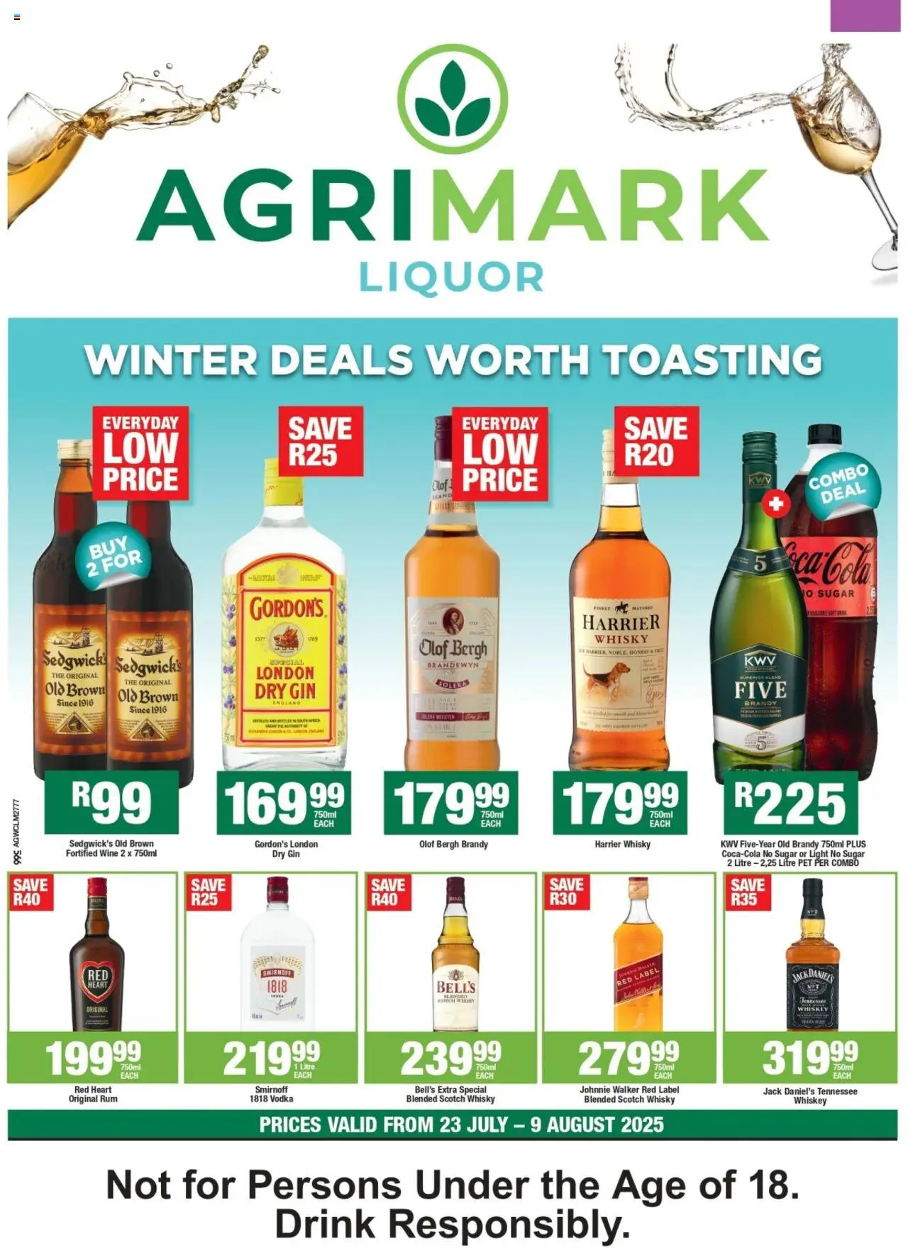 Agrimark Specials │ valid from 23.07.2025 | Page: 1 | Products: Gin, Vodka, Whiskey, Sugar