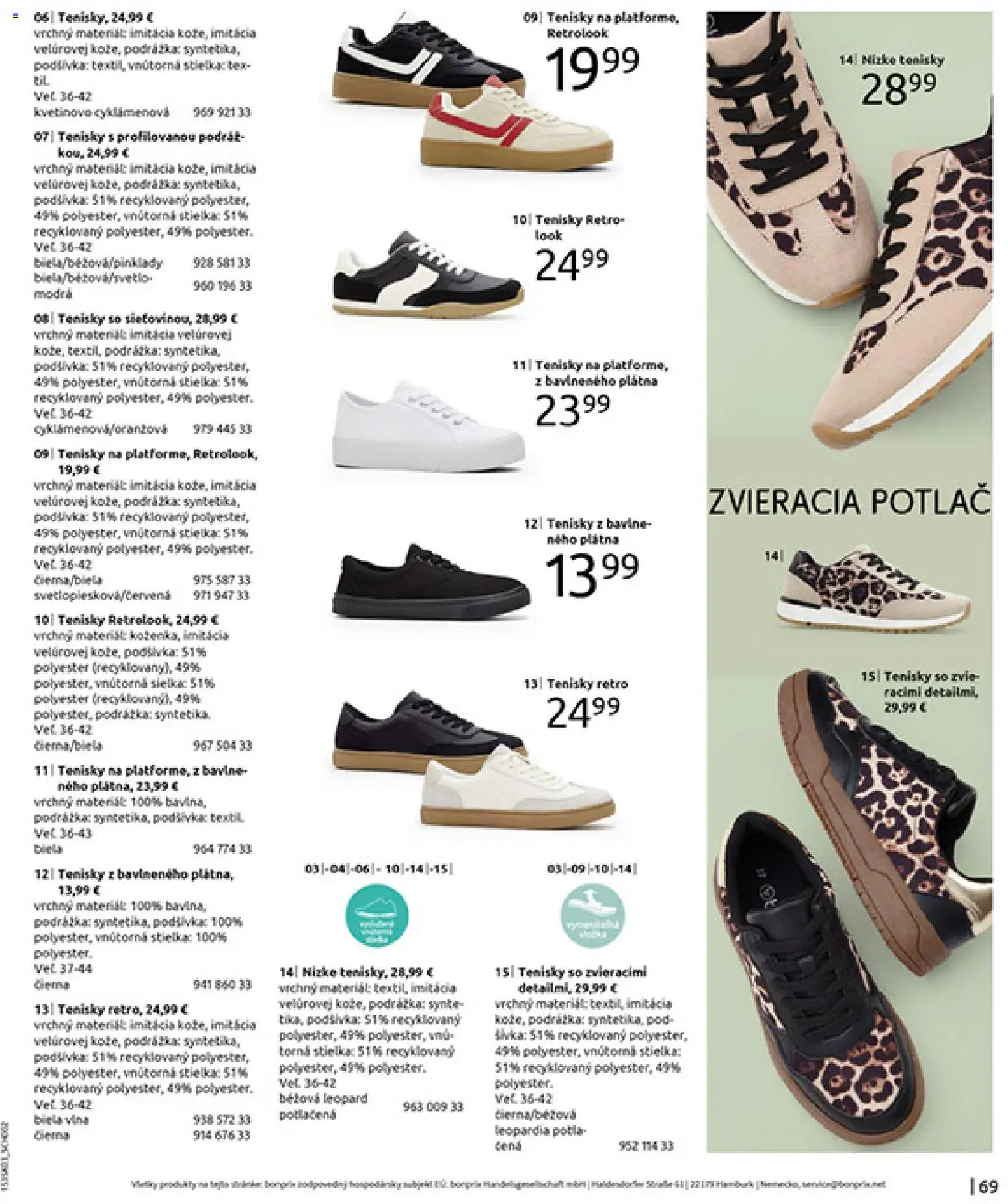 Nové Bonprix akcie – leták je platný od 10.03.2026 | Strana: 71 | Produkty: Tenisky