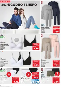 Ženski grudnjak, od pamuka i umjetnih vlakana vel. 75B-85C razne boje komad - Pregled kataloga iz trgovine Kaufland, vrijedi od 04.02.2026 | Stranica: 18