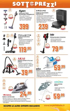 Anteprima del volantino Expert Napoli catalogo valido a partire dal 26.02.2026 | Pagina: 12 | Prodotti: Caldaia, Pavimento, Scopa, Dyson
