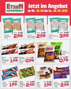 ETSAN Flugblatt gültig ab 20.08.2025 | Seite: 5 | Produkte: Chips, PC, Schokolade