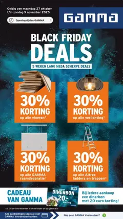 GAMMA - Black Friday - Voorbeeld van een folder van GAMMA, geldig van 27.10.2025