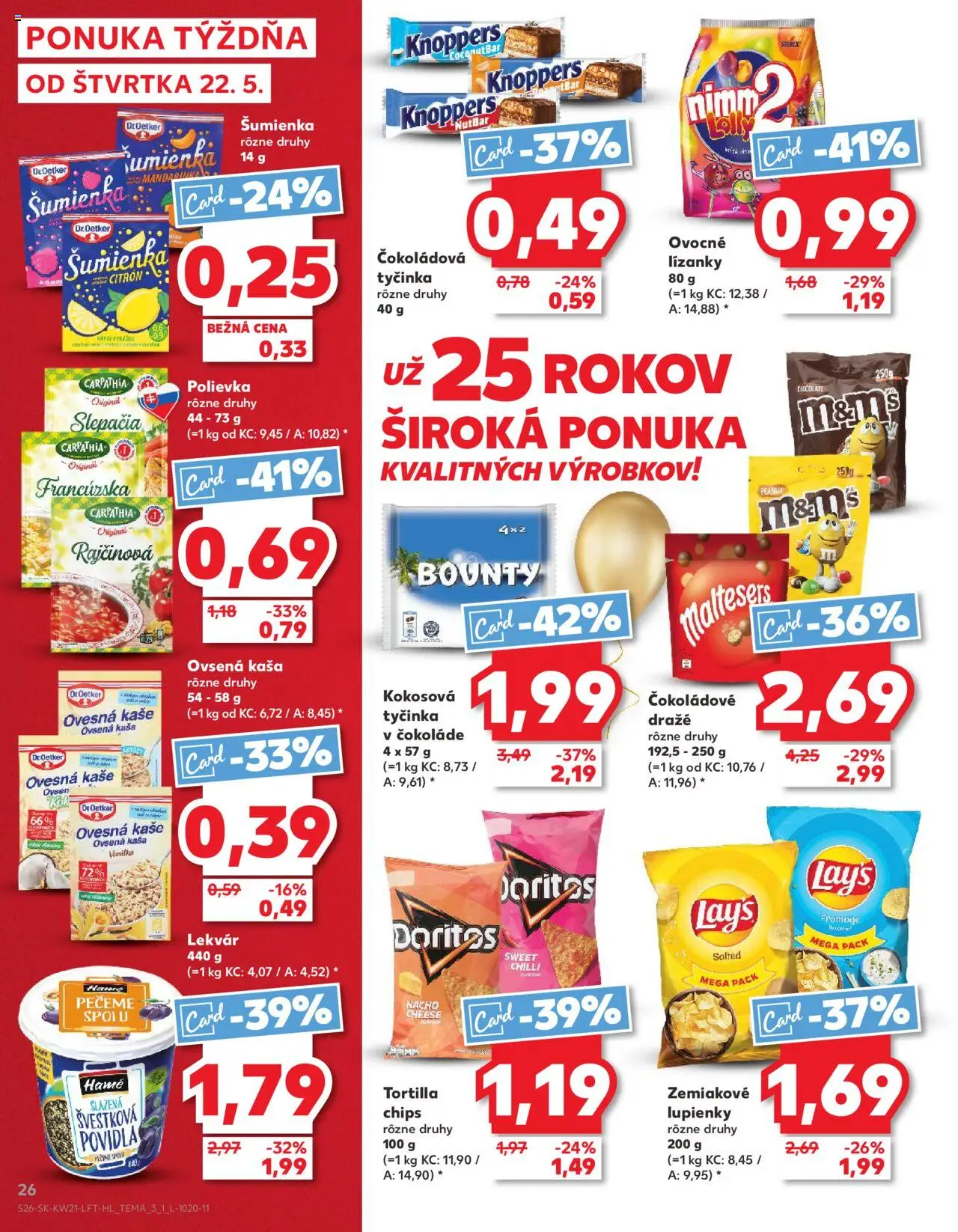 Kaufland Skalica │ platný od 22.05.2025 | Strana: 26 | Produkty: Tortilla, Chilli