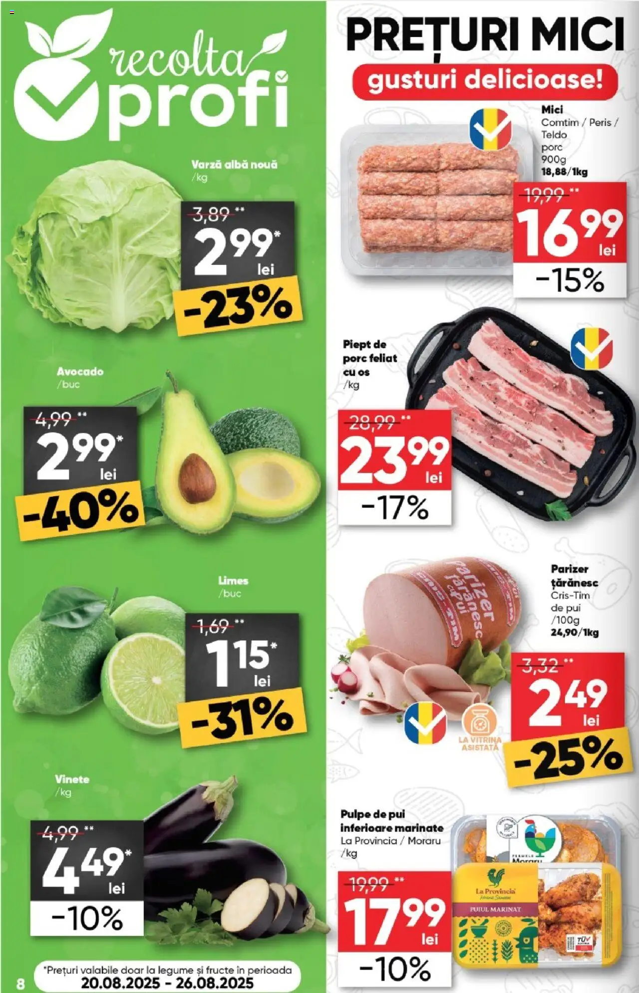 Catalog Profi  – valabil de la 20.08.2025 | Pagină: 8 | Produse: Varză, Vitrină, Legume, Fructe