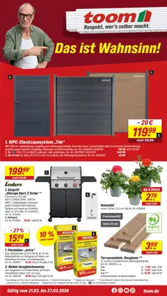 Toom Baumarkt Prospekt 	 ab 21.03.2026 gültig
