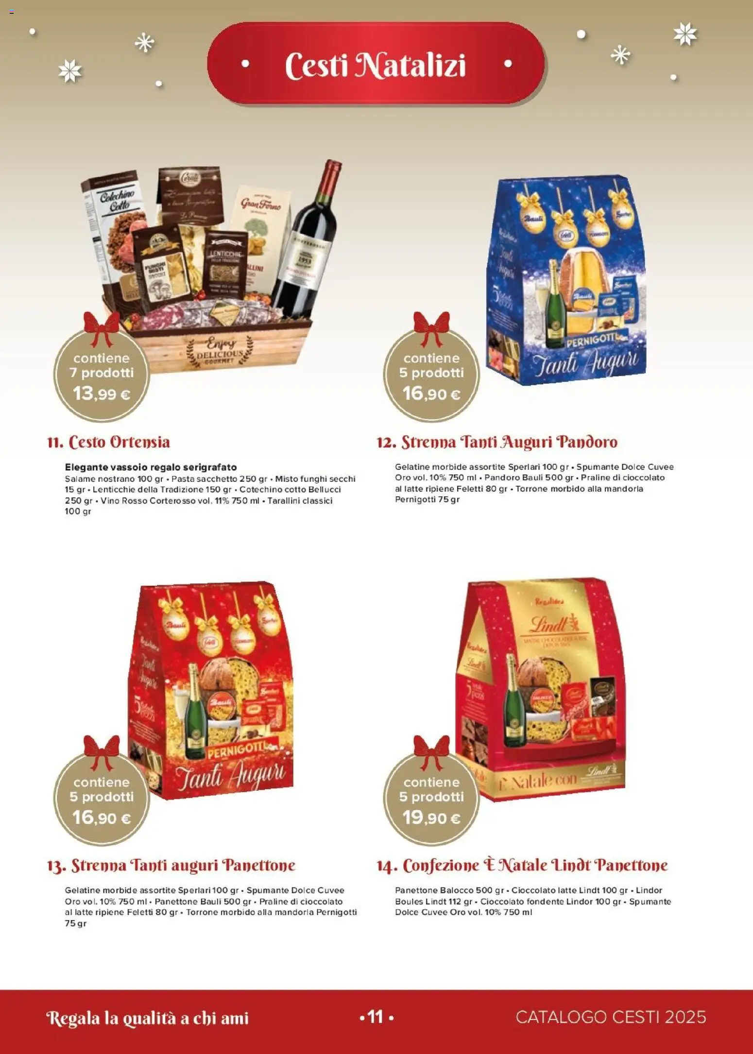 Volantino Oasi del 26.11.2025 | Pagina: 11 | Prodotti: Vino, Pandoro, Spumante, Vino rosso