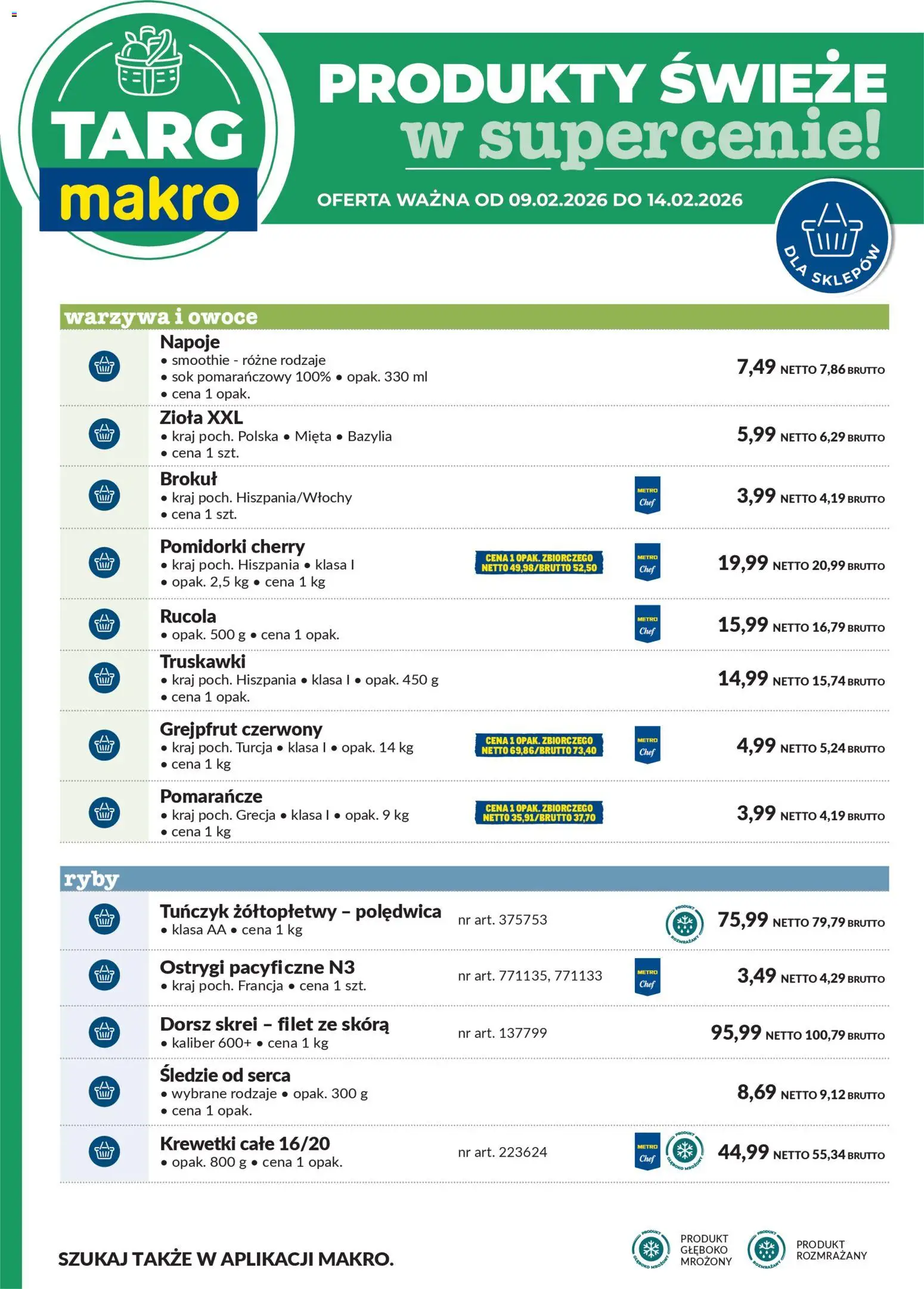Makro Gazetka - Oferta świeża w super cenach od 09.02.2026 | Strona: 6