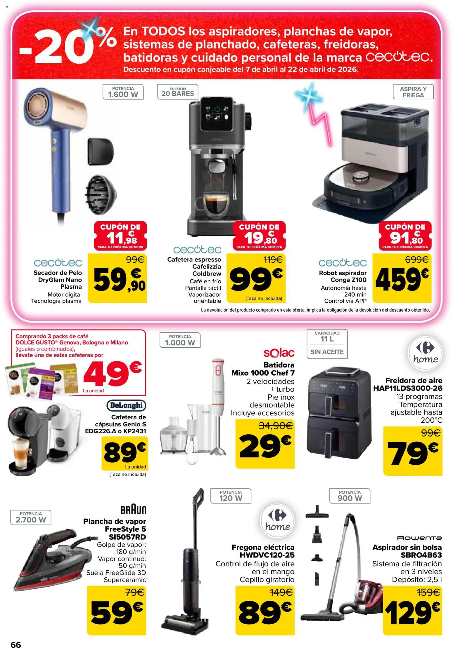 Carrefour folleto │ válido desde el 24.03.2026 | Página: 72 | Productos: Café, Ρούτερ, Plancha, Batidora