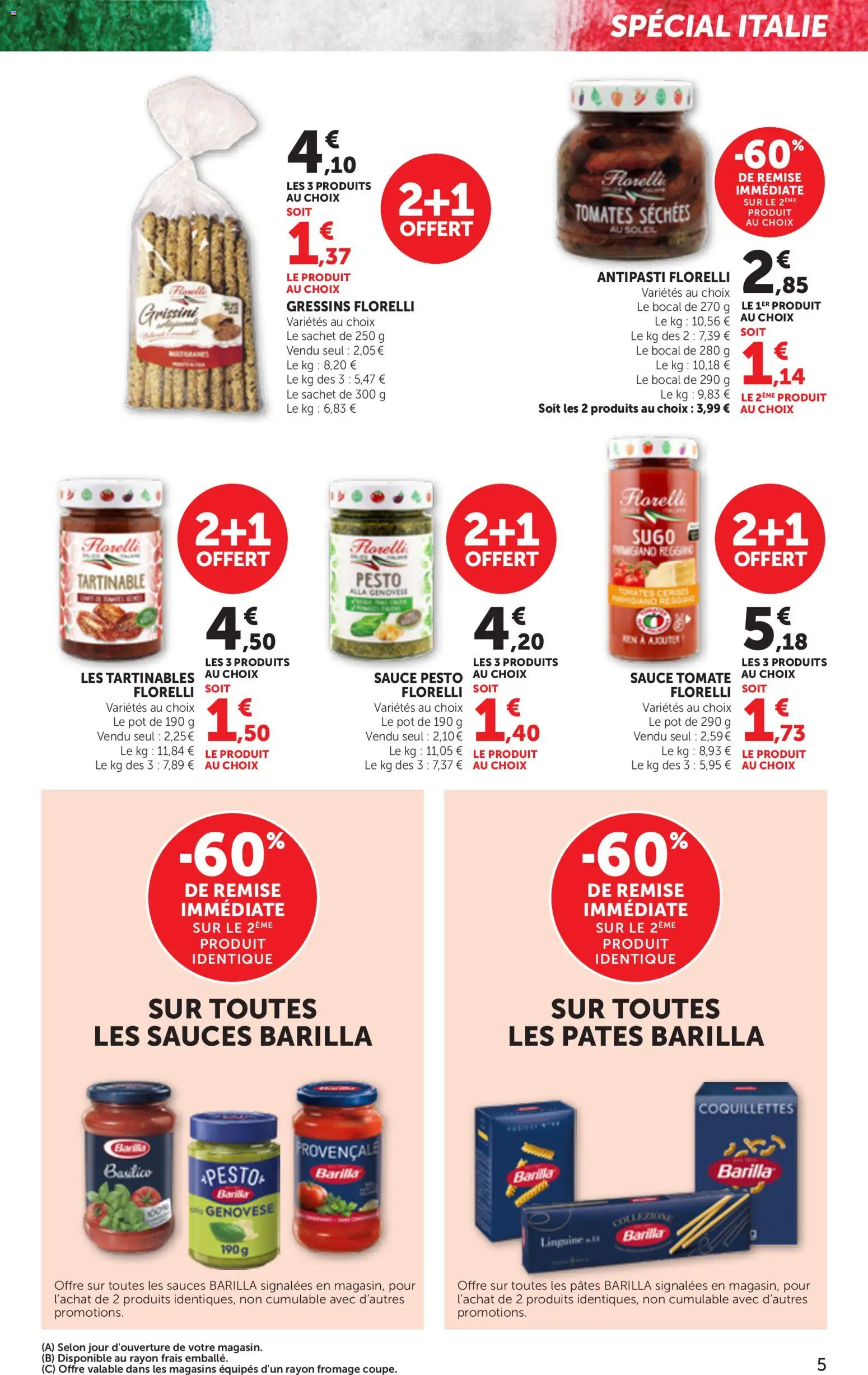 {H1} | Page: 5 | Produits: Tomates séchées, Tomates, Coquillettes, Pâtes