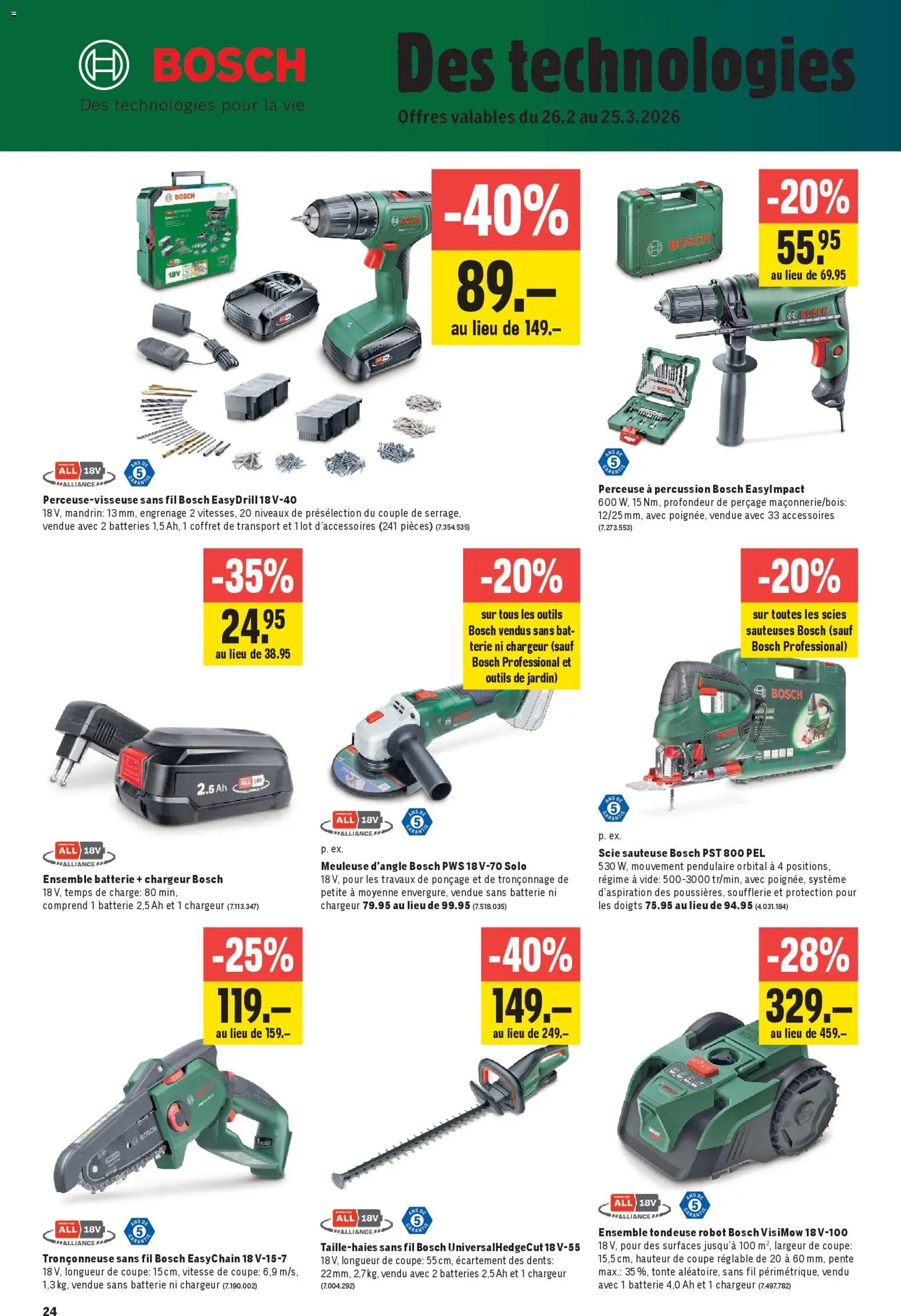 Jumbo Aktionen FR – gültig ab 26.02.2026 | Seite: 24 | Produkte: Batterie, Bosch