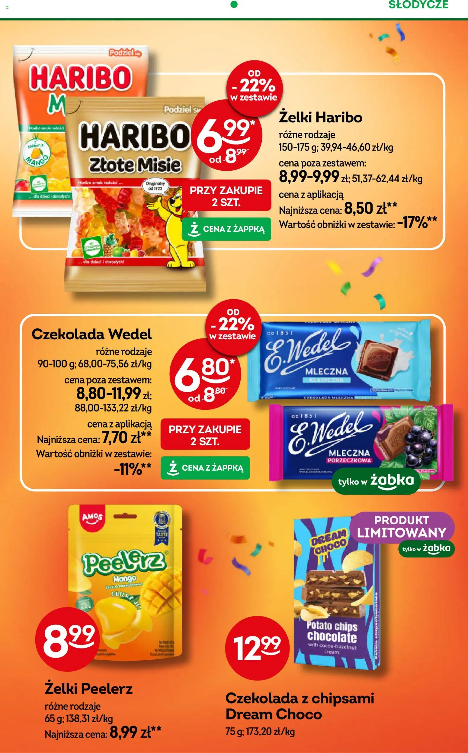 Żabka Gazetka od 14.01.2026 | Strona: 16 | Produkty: Mango, Żelki haribo, Słodycze, Żelki