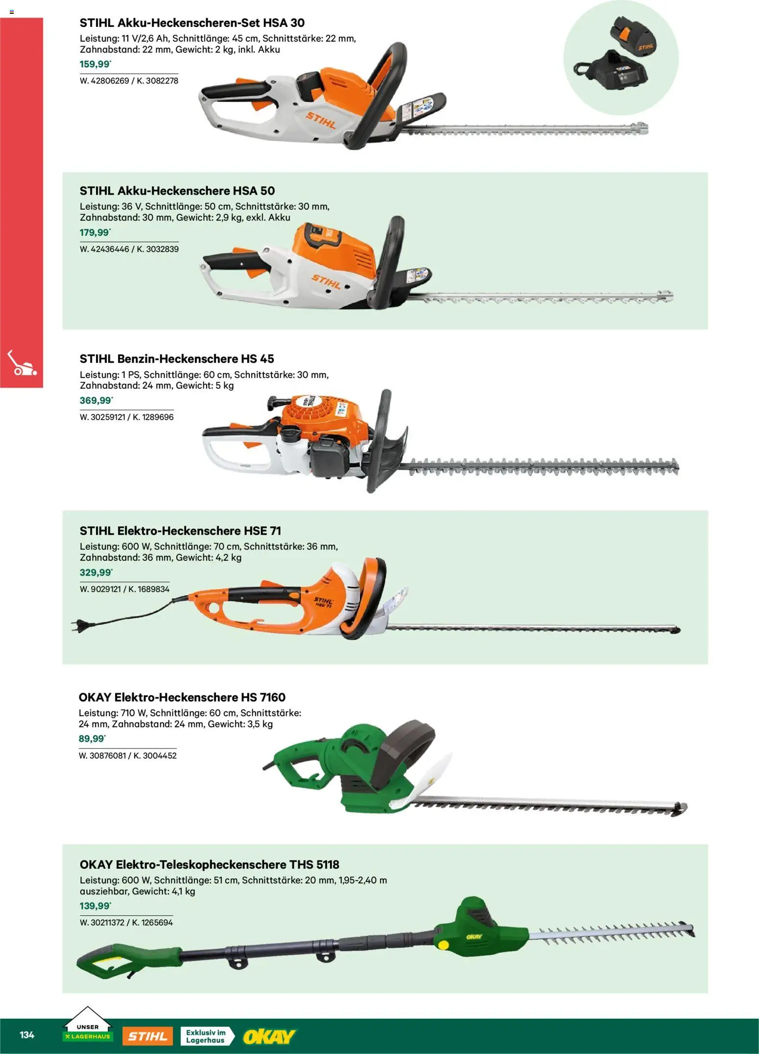 Lagerhaus  Garten und Freizeit Katalog 2026 gültig ab 22.02.2026 | Seite: 134 | Produkte: Gewicht