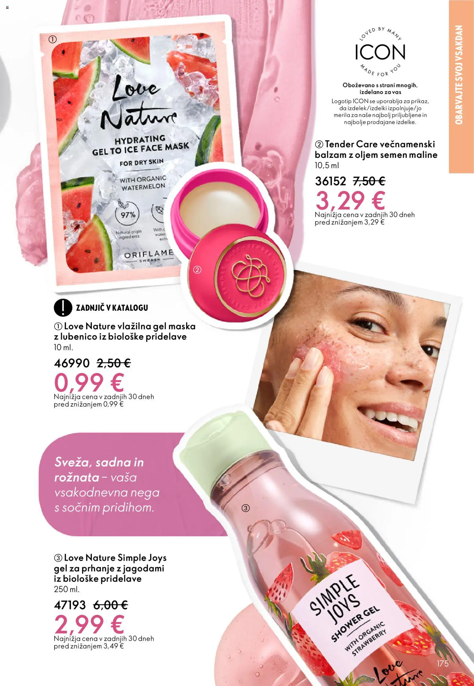 Novi Oriflame katalog ponudbe – veljaven od 18.02.2026 | Stran: 175 | Izdelki: Gel za prhanje, Maska, Maline