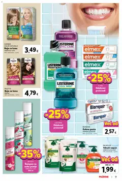 Plodine - Katalog - Pregled kataloga iz trgovine Plodine, vrijedi od 25.02.2026 | Stranica: 7 | Proizvodi: Boja za kosu, Sapun, Pasta, Garnier