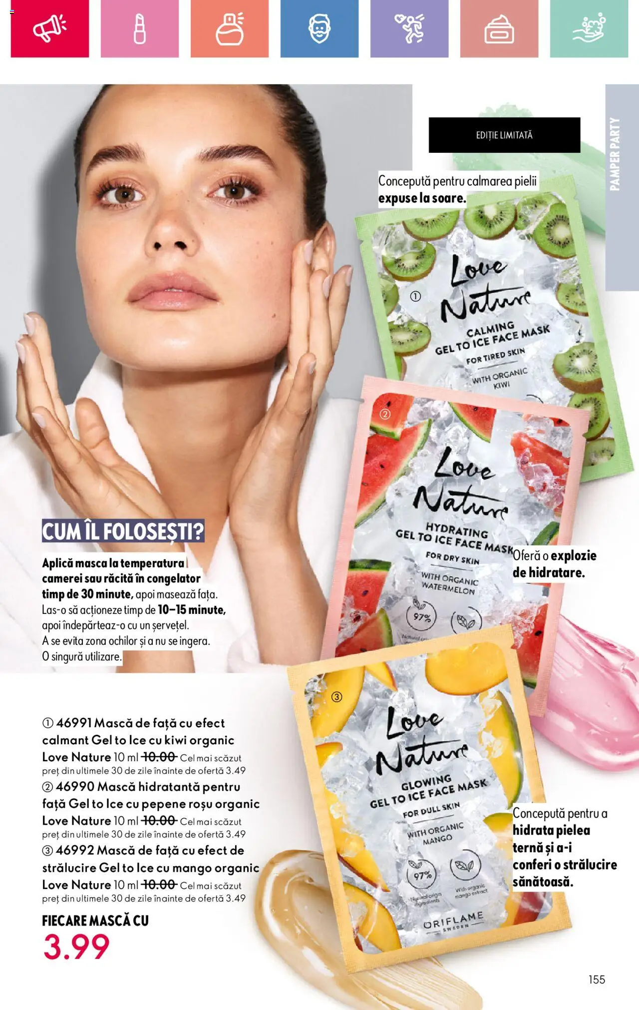 Oriflame catalog 11 2025 – valabil de la 27.07.2025 | Pagină: 155 | Produse: Congelator, Kiwi, Mango