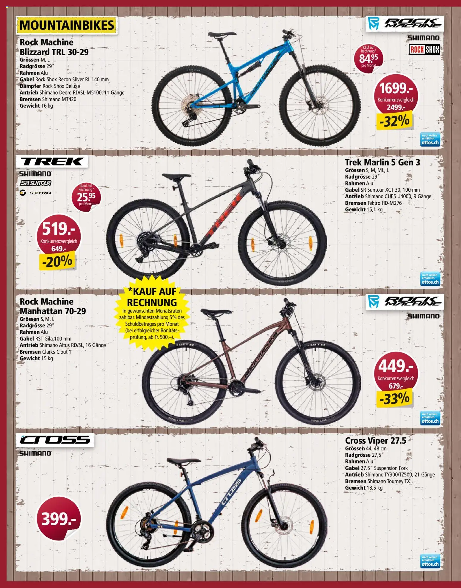 Otto's aktionen Bike Spezial – gültig ab 23.03.2026 | Seite: 6 | Produkte: Rock, Gewicht
