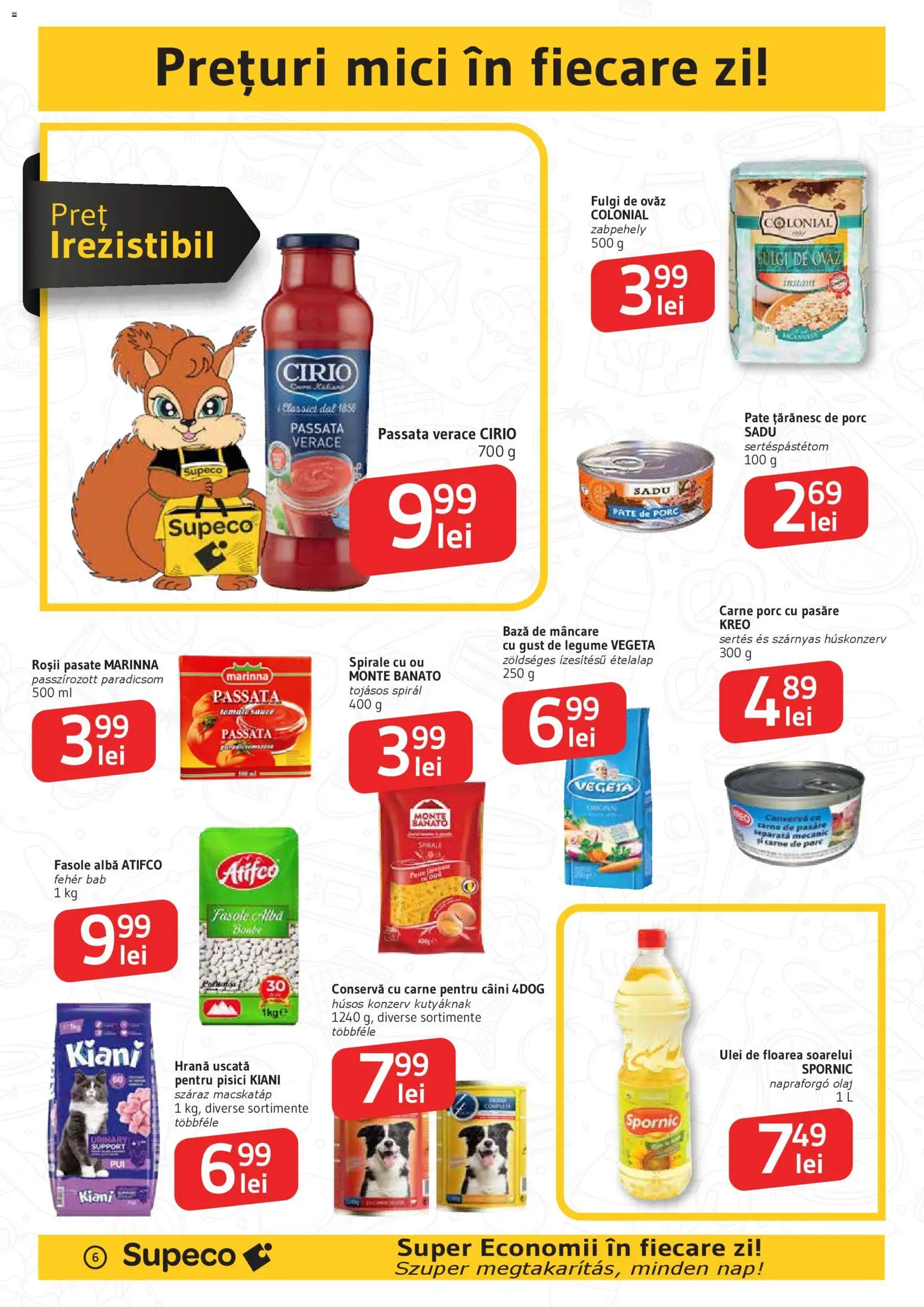 Noul catalog Supeco – valabil de la 08.01.2026 | Pagină: 6 | Produse: Pate, Mici, Ulei, Fasole albă