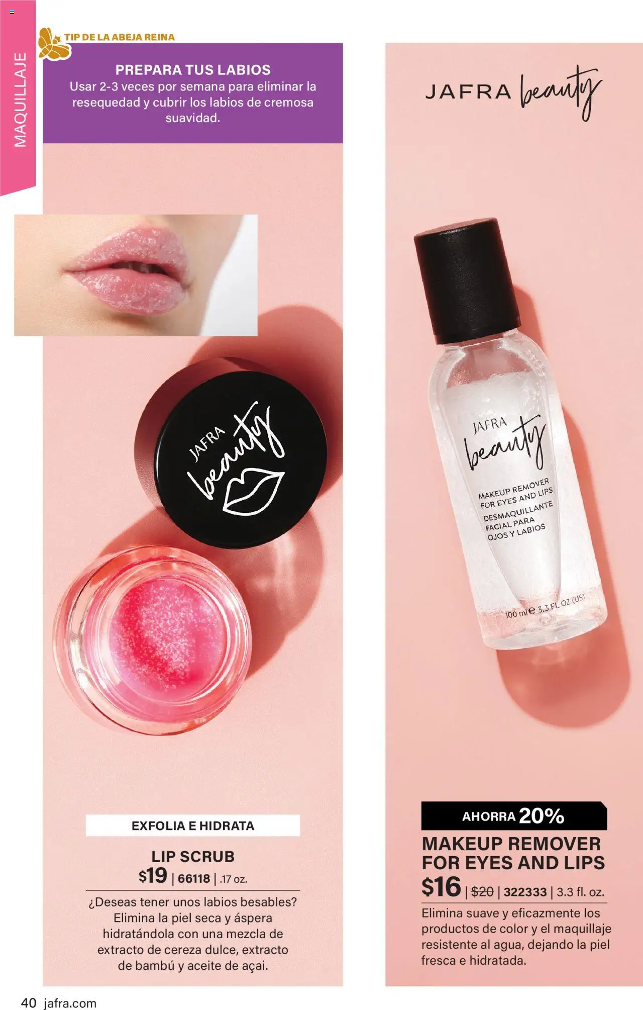 JAFRA folleto │ válido desde el 01.08.2025 | Página: 40 | Productos: Maquillaje, Aceite