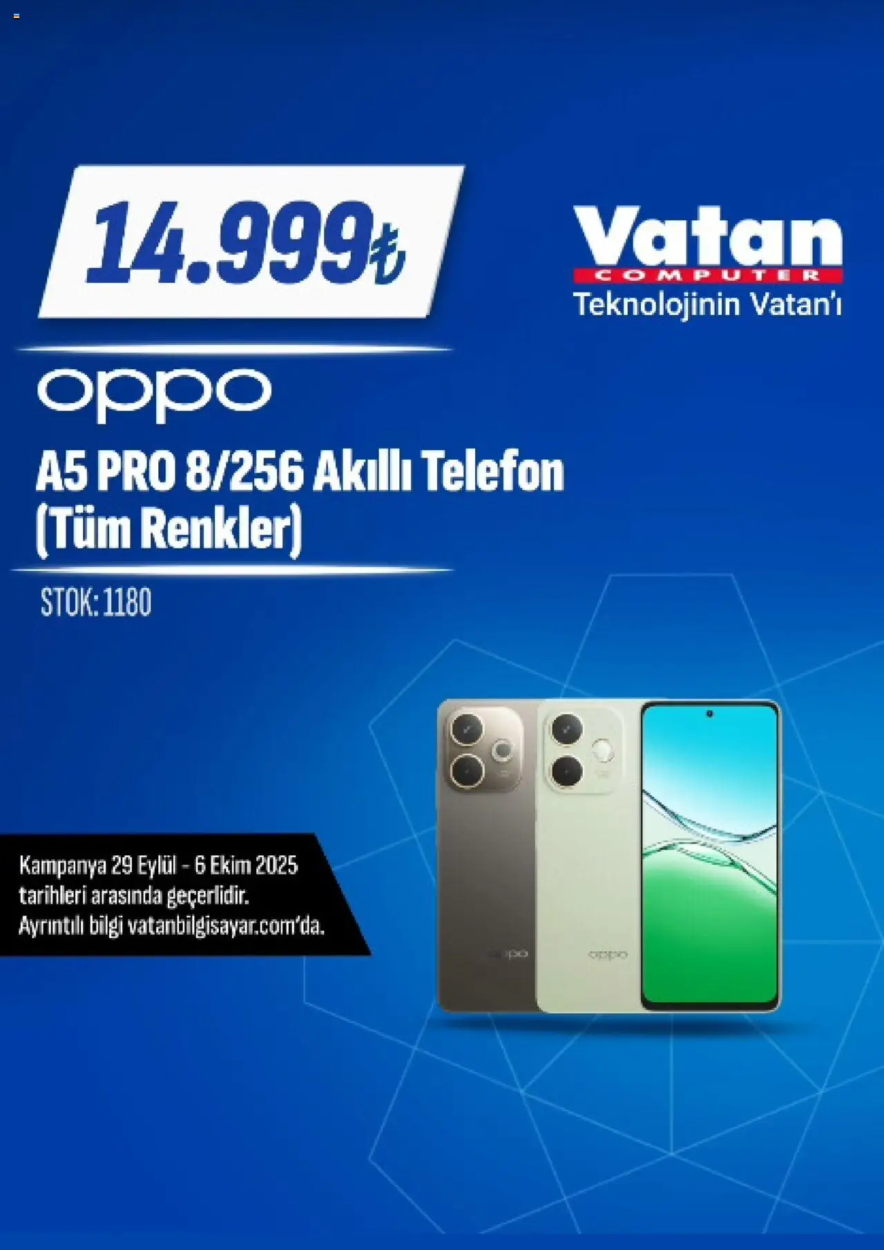 Vatan Bilgisayar İndirim - 29.09.2025 tarihinden itibaren geçerlidir | Sayfa: 3 | Ürünler: Telefon, Akıllı telefon