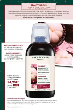 Pré-visualização Yves Rocher catálogo 15 válido de 30.11.2025 | Página: 72 | Produtos: Drenante, Chá, Bebida