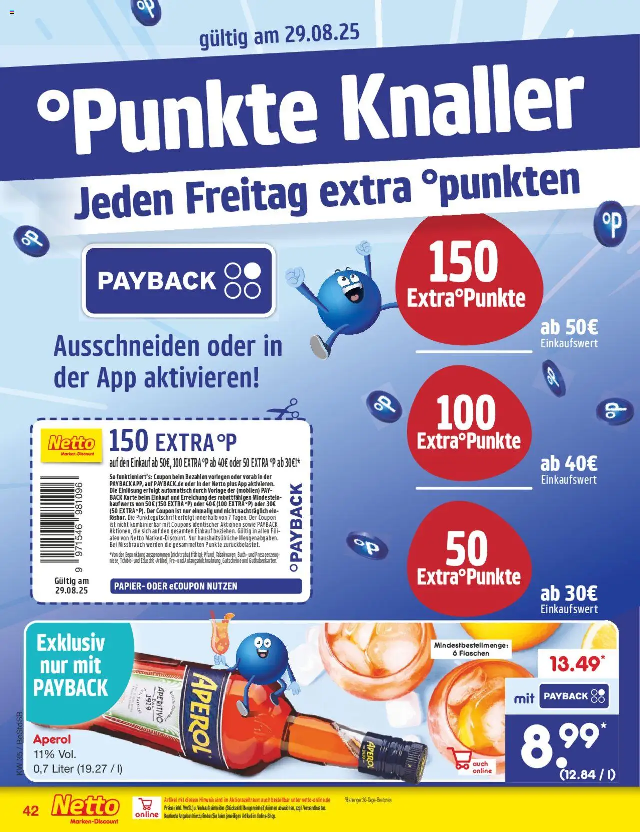 Netto Marken-Discount Prospekt 	 - gültig ab dem 25.08.2025 | Seite: 62 | Produkte: Aperol