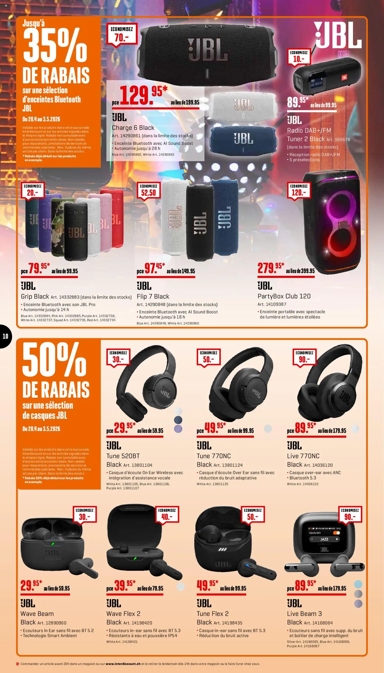 Interdiscount aktionen FR – gültig ab 20.04.2026 | Seite: 10 | Produkte: Radio