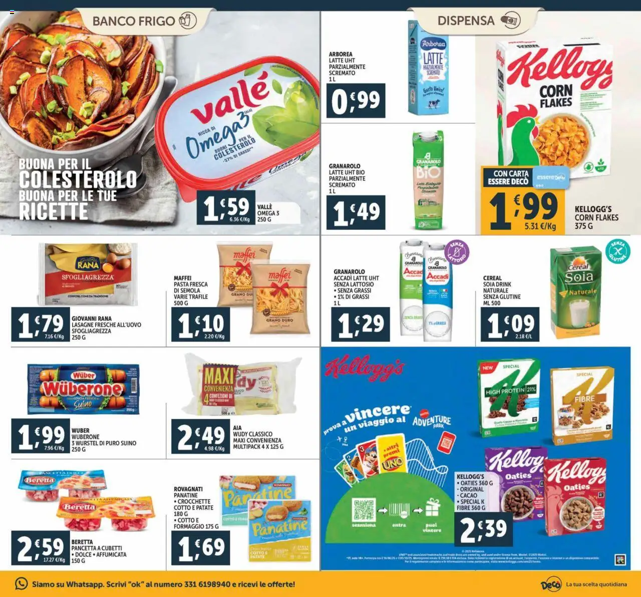 Volantino Decò del 21.08.2025 | Pagina: 11 | Prodotti: Pancetta, Suino, Formaggio, Pasta