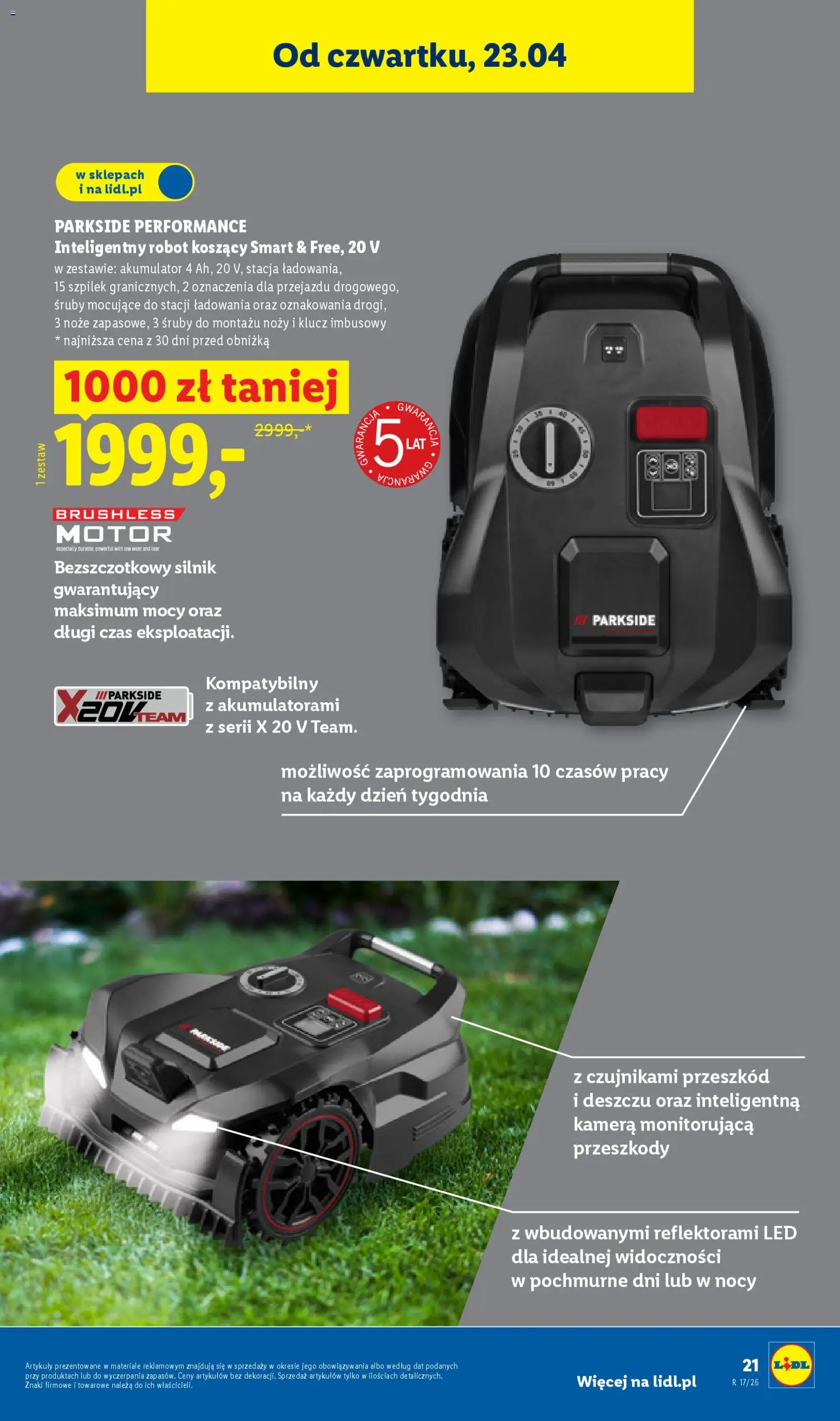 Lidl Polsko katalog od 20.04.2026 | Strana: 33 | Produkty: Parkside, Nože, Kamera, LED