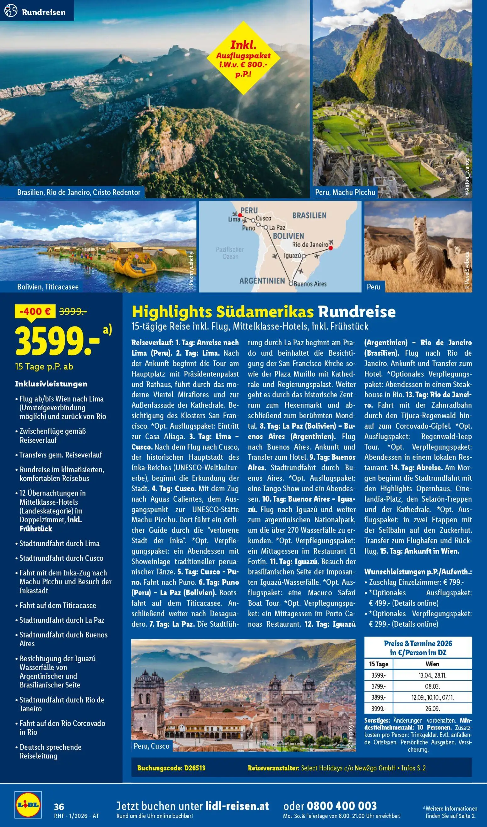 Lidl Jänner Reise - Highlights gültig ab 29.12.2025 | Seite: 36 | Produkte: Uhr