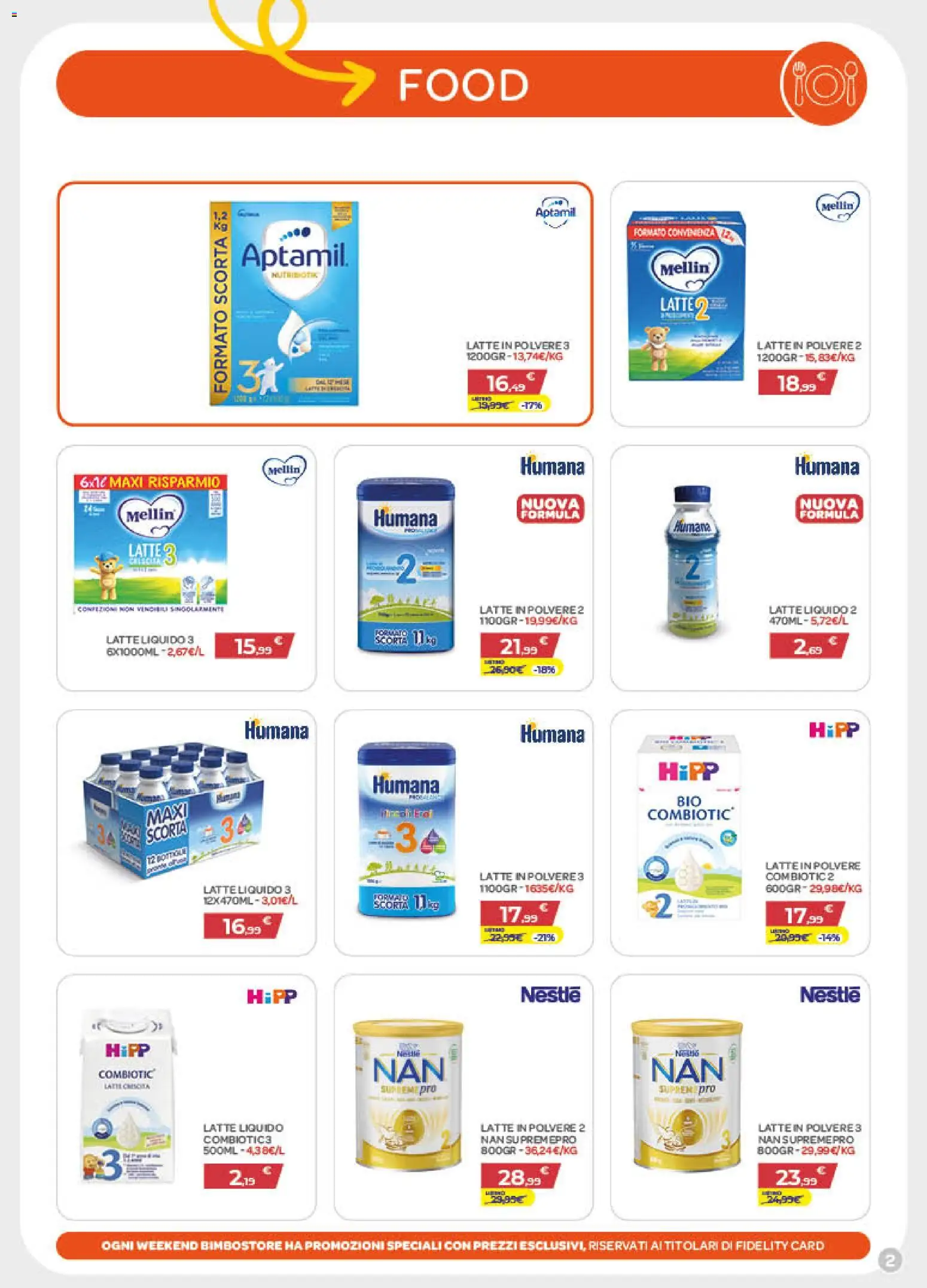 Volantino Bimbo store del 09.01.2026 | Pagina: 2 | Prodotti: Latte