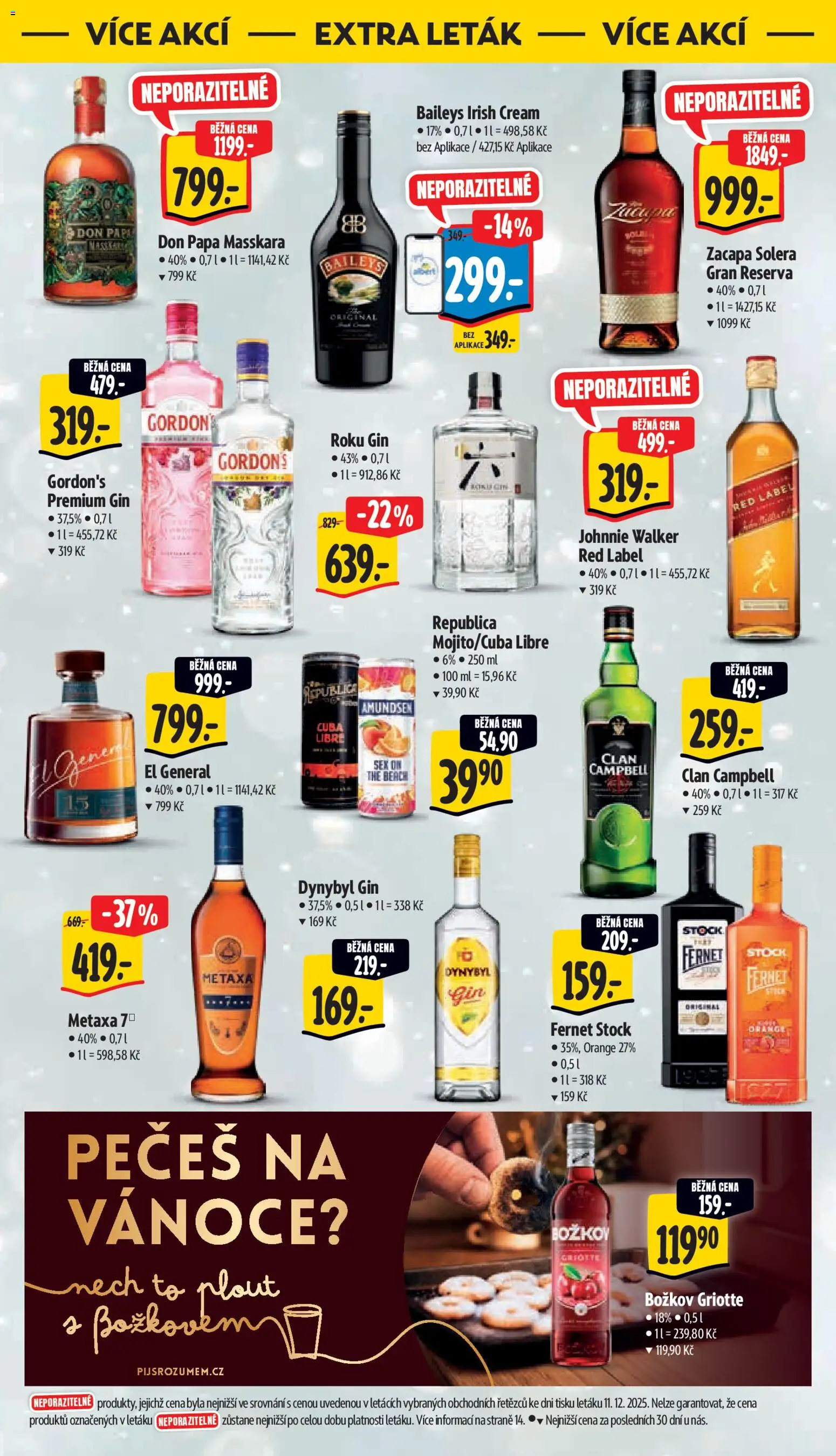 Albert leták - Supermarket od 17.12.2025 | Strana: 41 | Produkty: Gin, Irish cream, Metaxa, Fernet