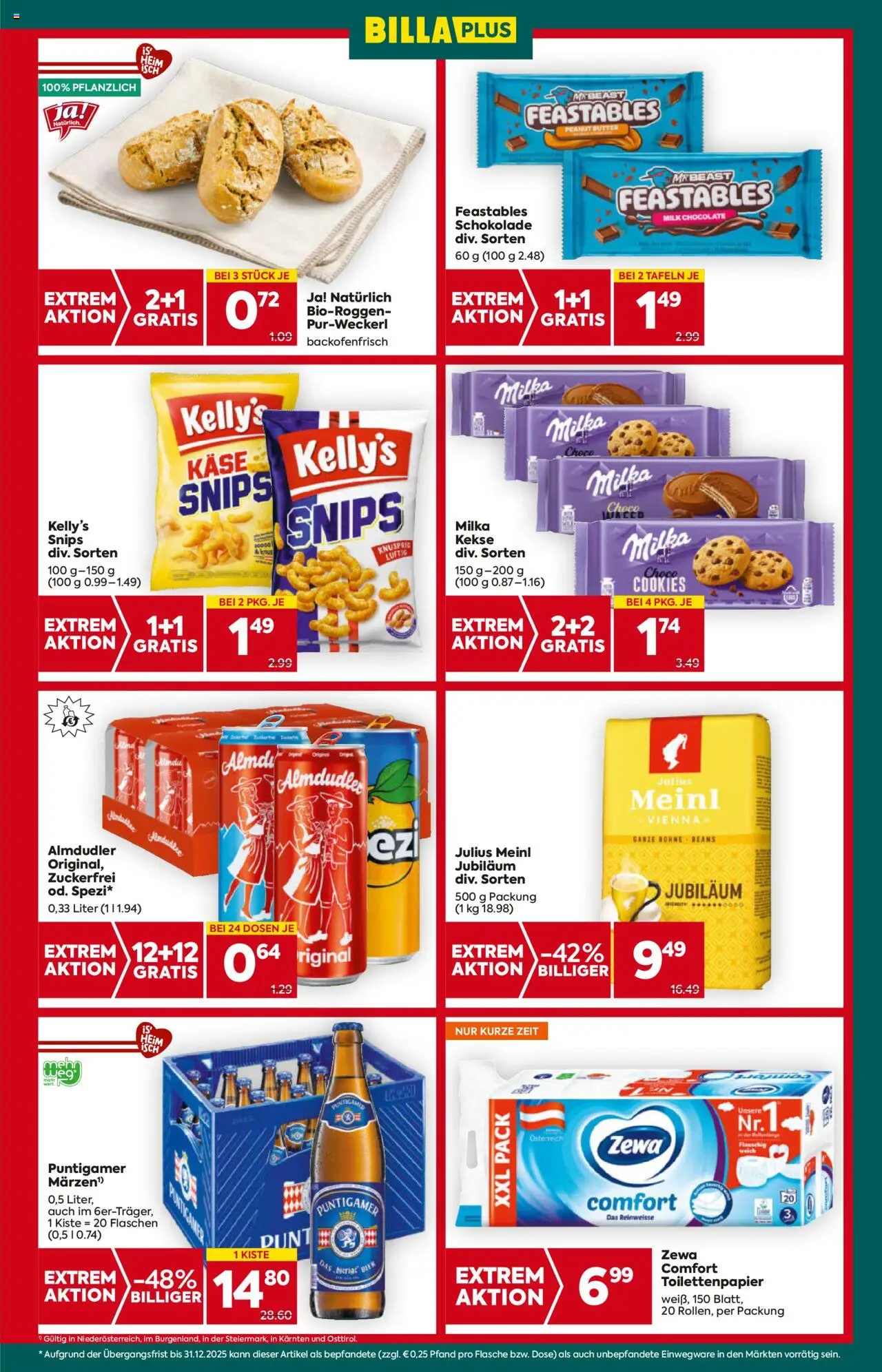 Billa Plus Flugblatt -  gültig ab 07.08.2025 | Seite: 5 | Produkte: Kekse, Käse, Schokolade, Bier