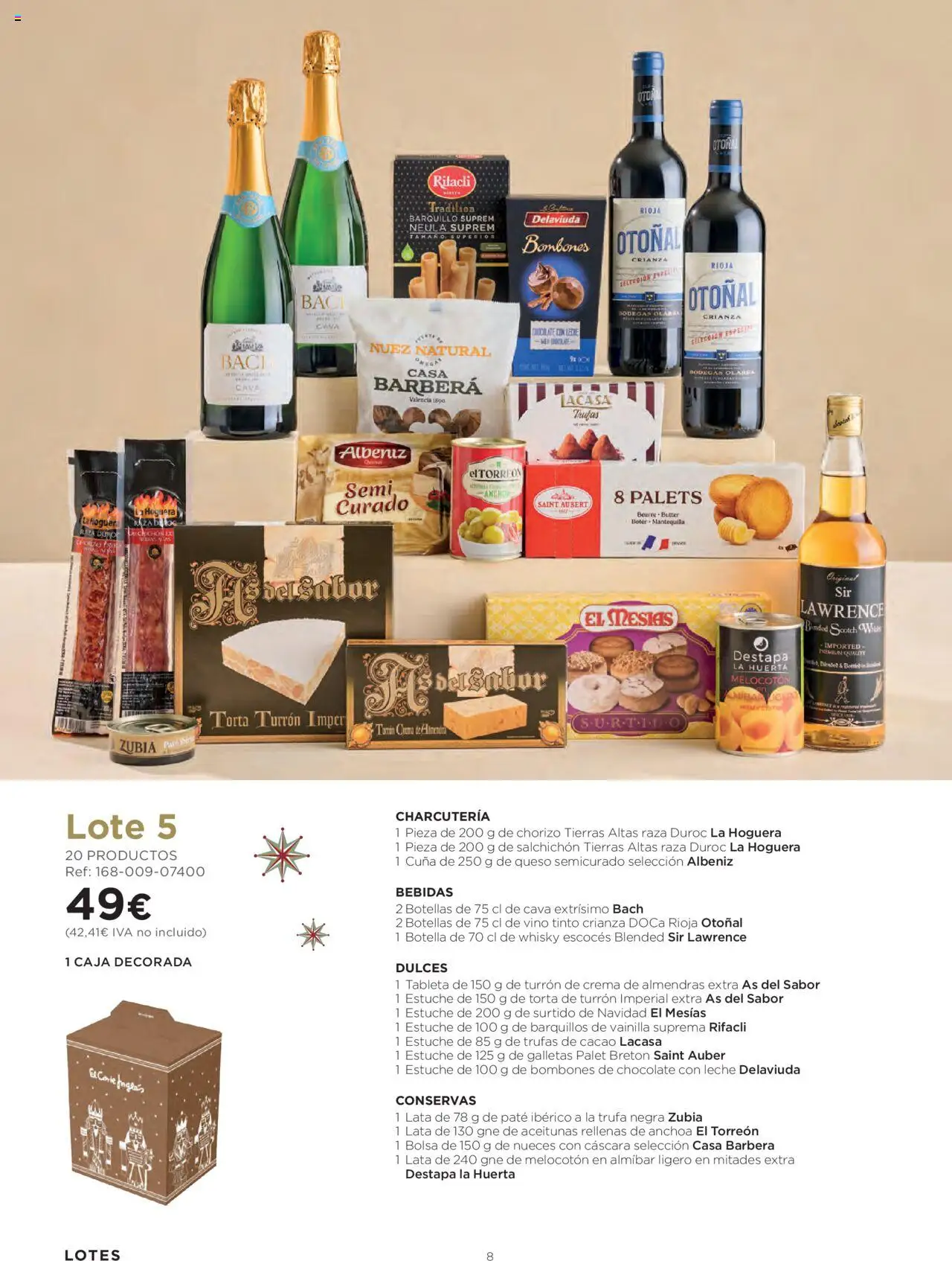 El Corte Inglés ofertas │ válido desde el 06.10.2025 | Página: 8 | Productos: Tableta, Crema, Chocolate con leche, Anchoa