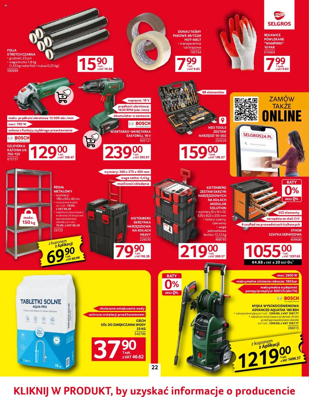Selgros cash&carry Gazetka - Oferta przemysłowa od 05.06.2025 | Strona: 24 | Produkty: Regał metalowy, Waga, Zestaw narzędzi, Szlifierka