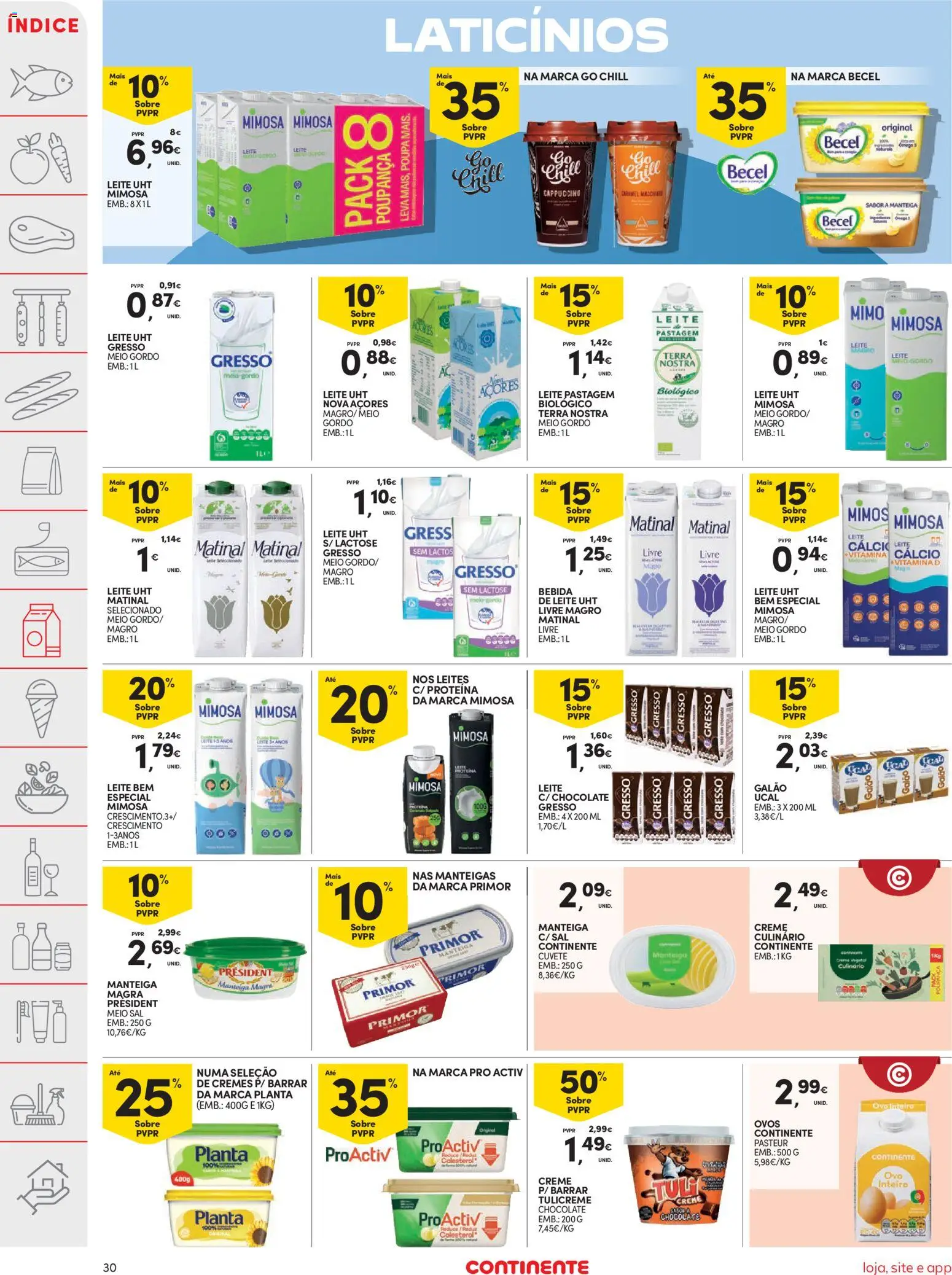 Continente folheto │ válido de 20.01.2026 | Página: 30 | Produtos: Cálcio, Sal, Vitamina d, Proteina