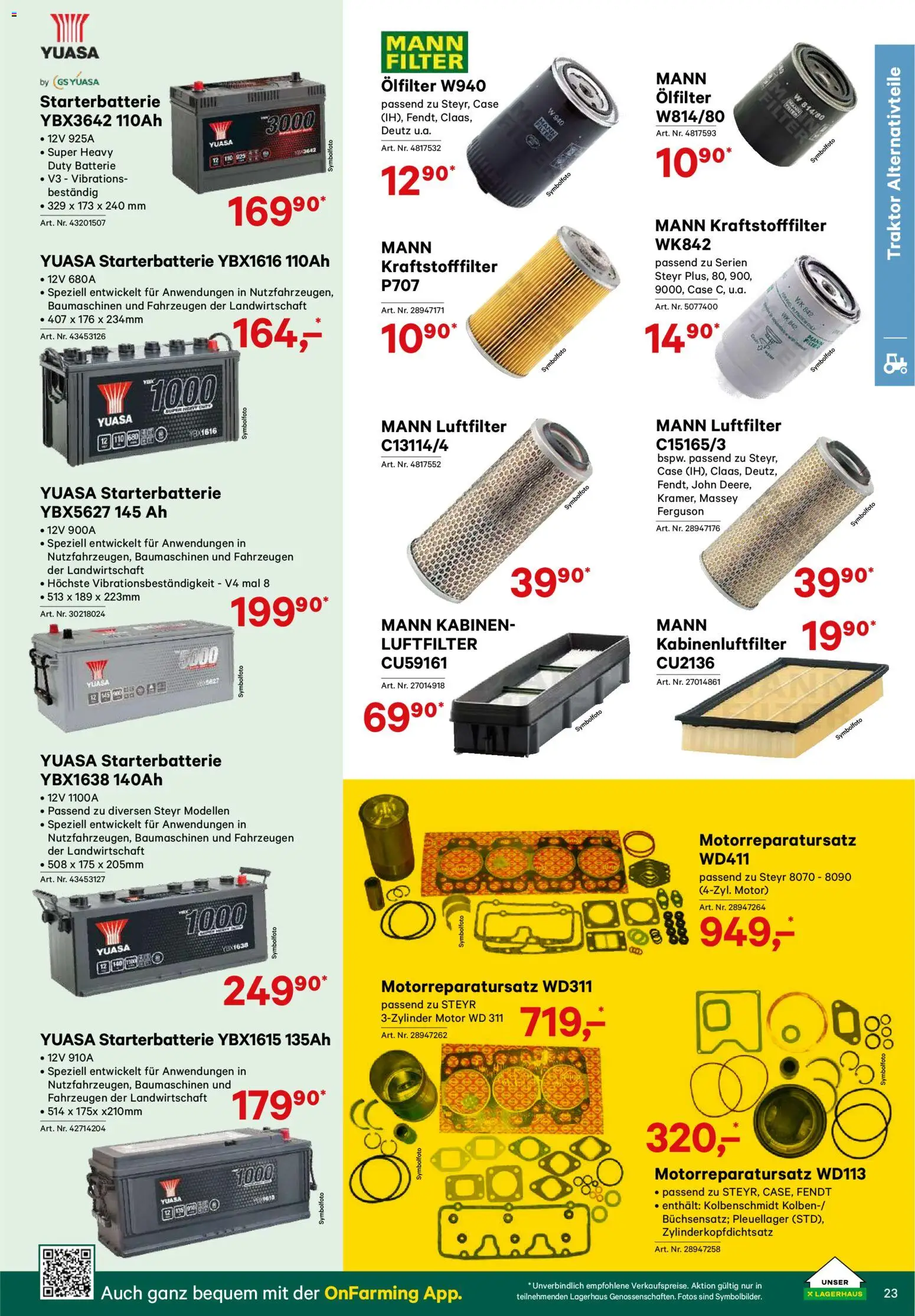 Lagerhaus Verschleißteile & Zubehör gültig ab 01.01.2026 | Seite: 23 | Produkte: Batterie
