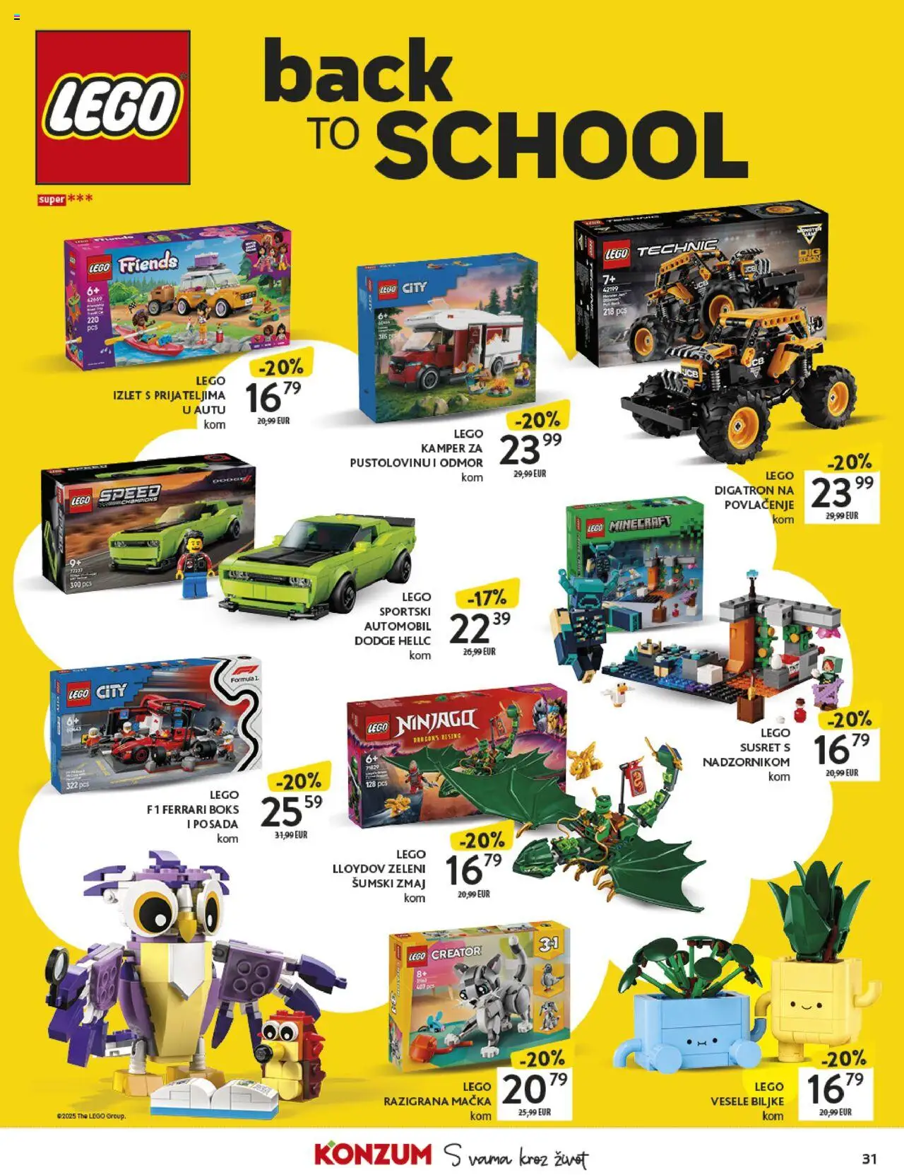 Konzum katalog | vrijedi od 18.08.2025 | Stranica: 31 | Proizvodi: Lego